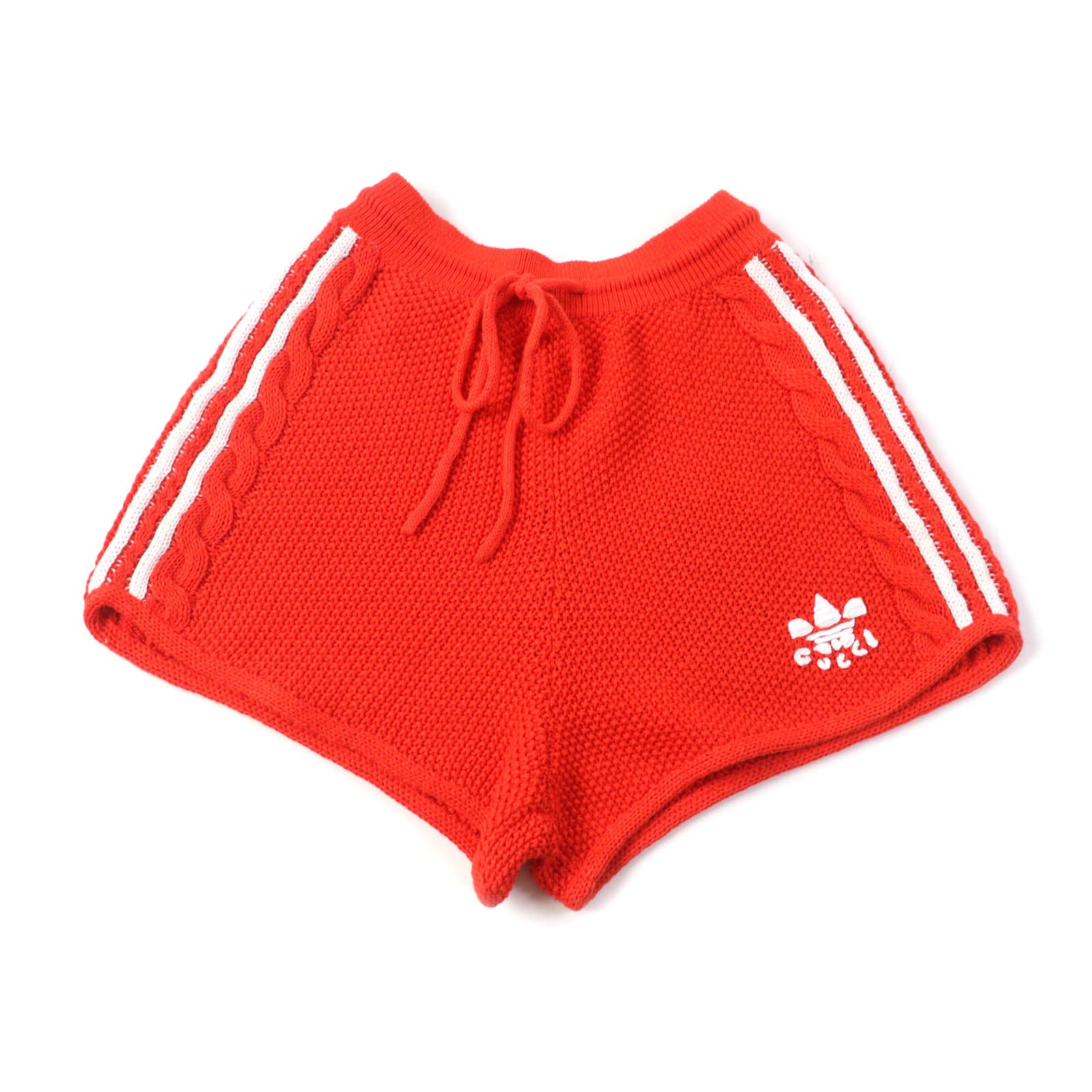 Gucci adidas Trefoil Knit Shorts Orange M