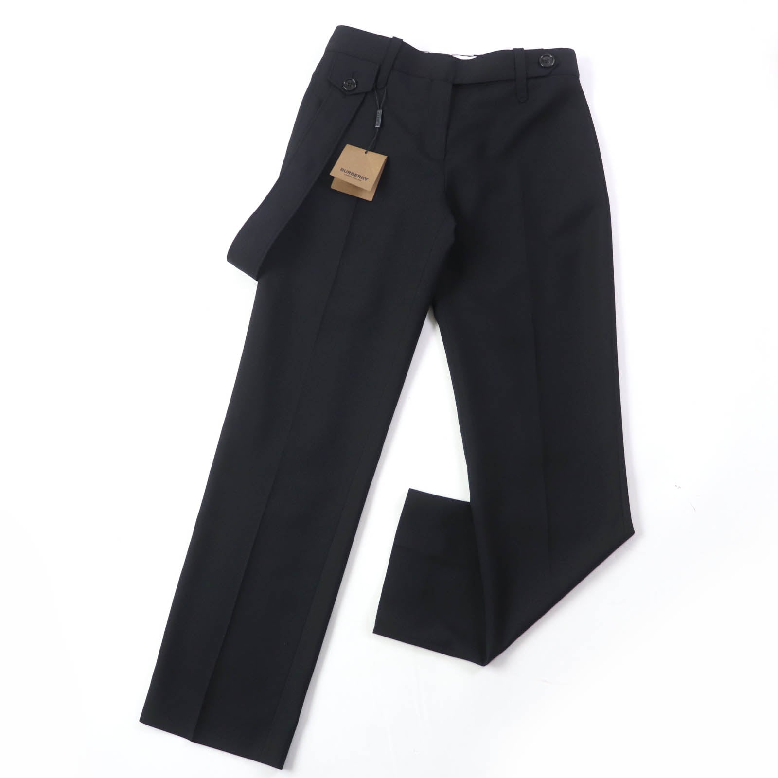 Burberry Wool Cupra Press Pants Black 38