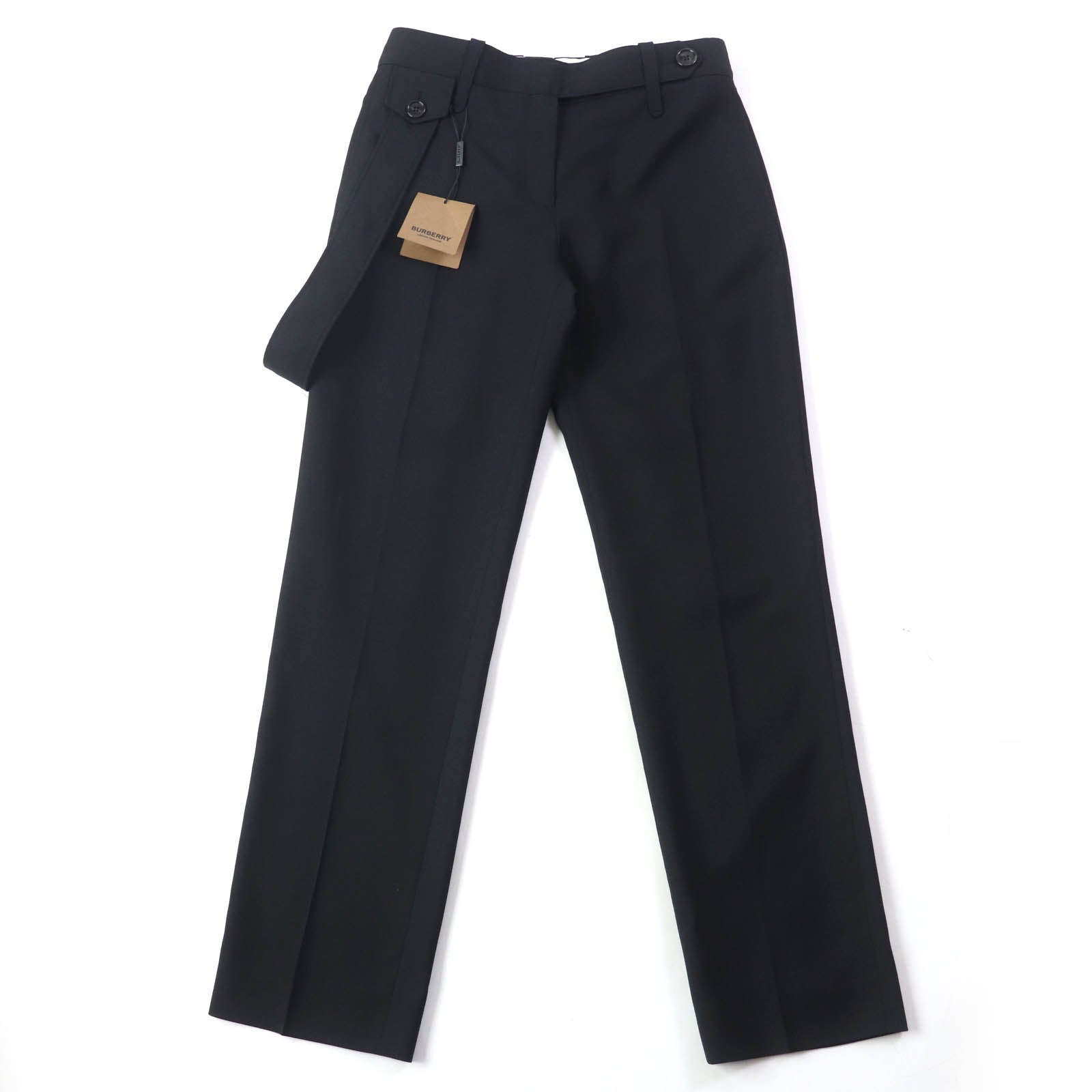 Burberry Wool Cupra Press Pants Black 38