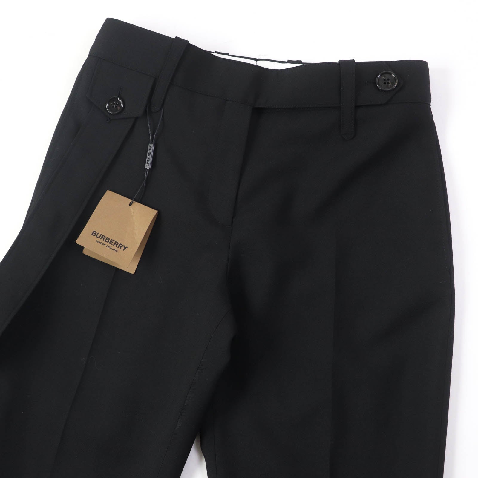 Burberry Wool Cupra Press Pants Black 38