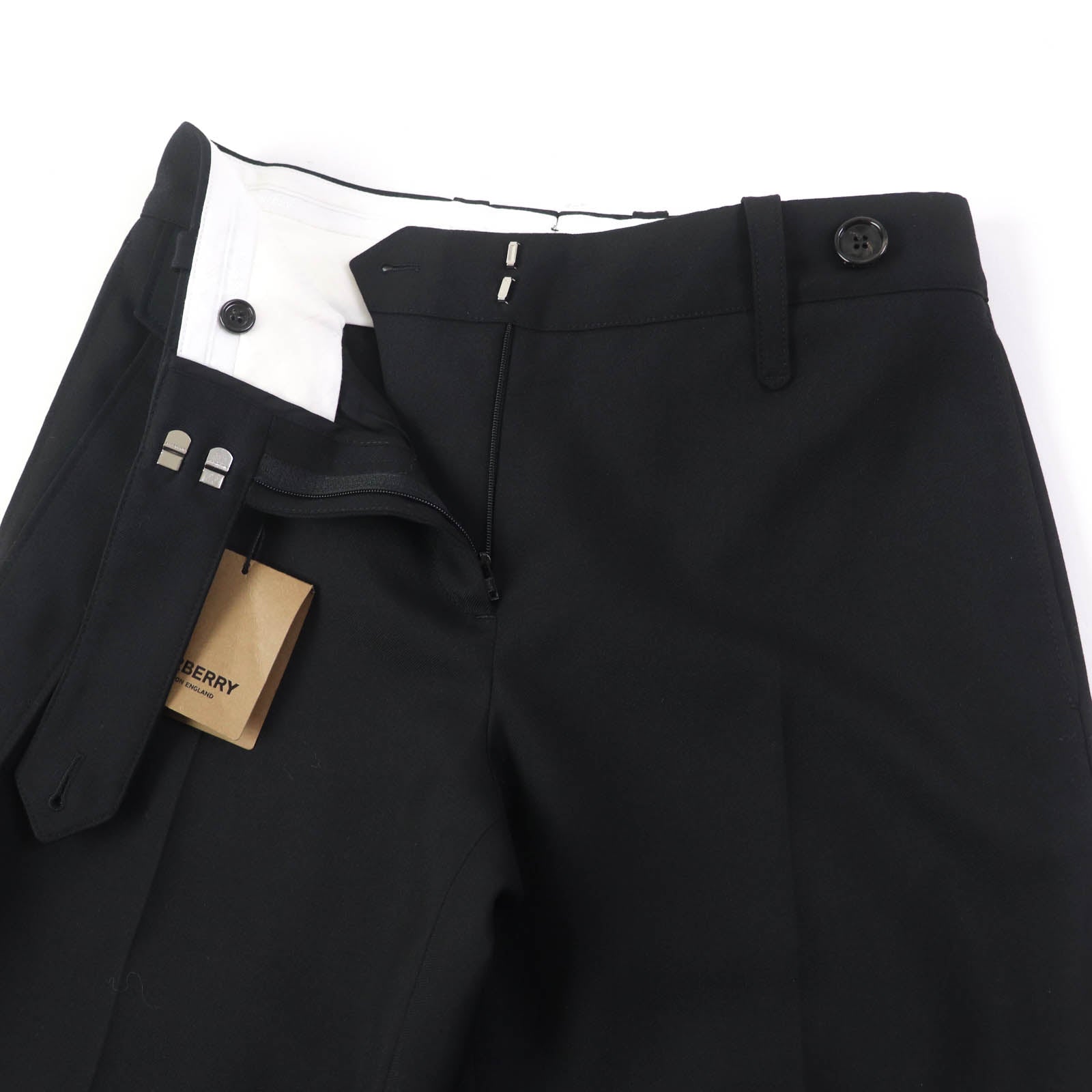 Burberry Wool Cupra Press Pants Black 38