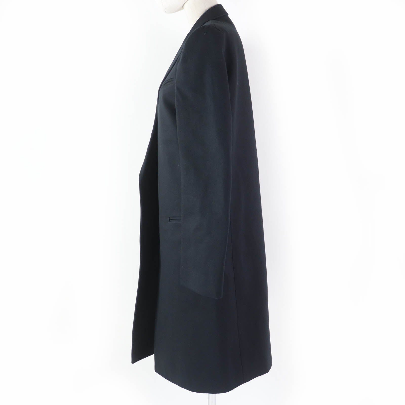 Celine Phoebe Crombie Coat Black 36