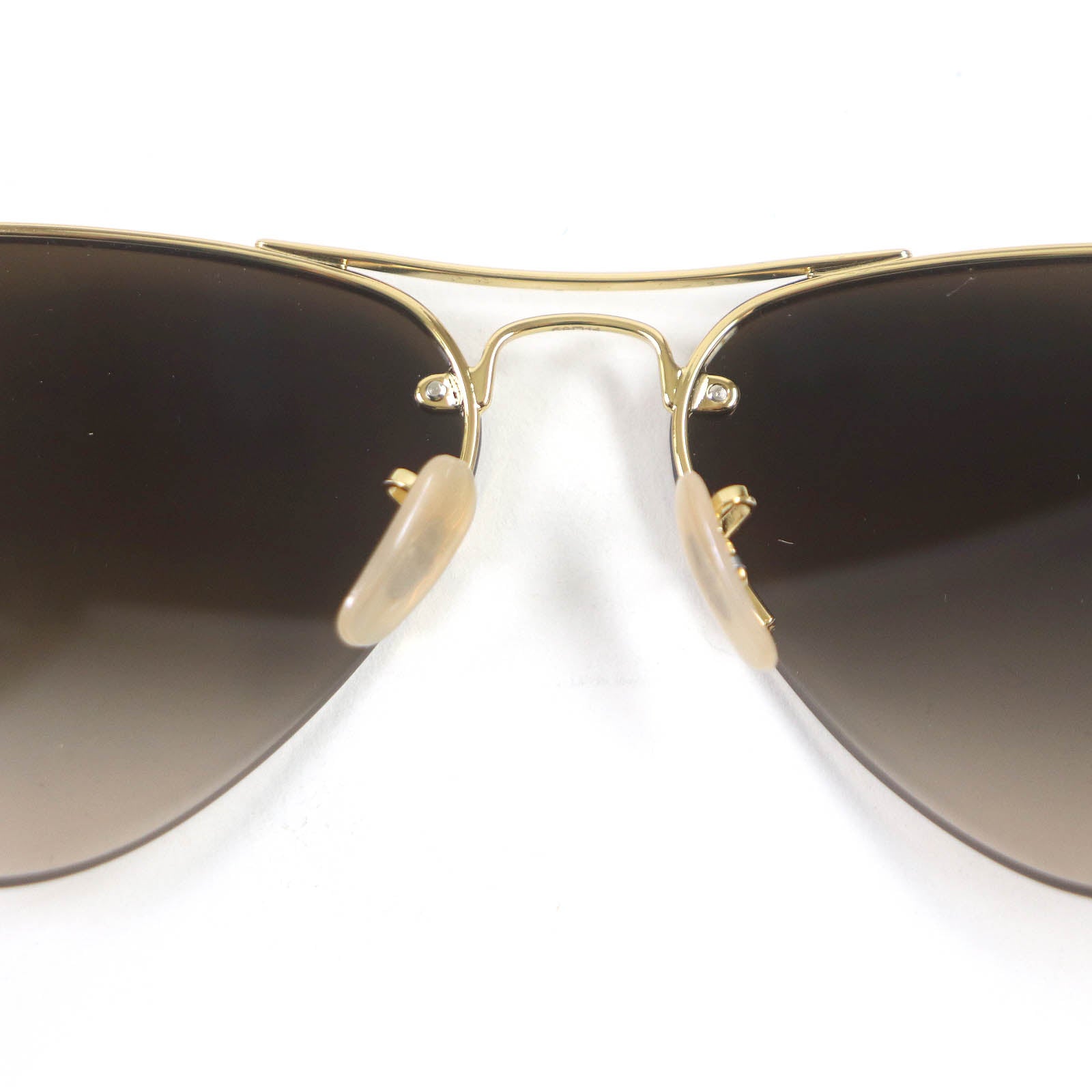 Ray-Ban RB3449 Aviator Sunglasses Gold Brown