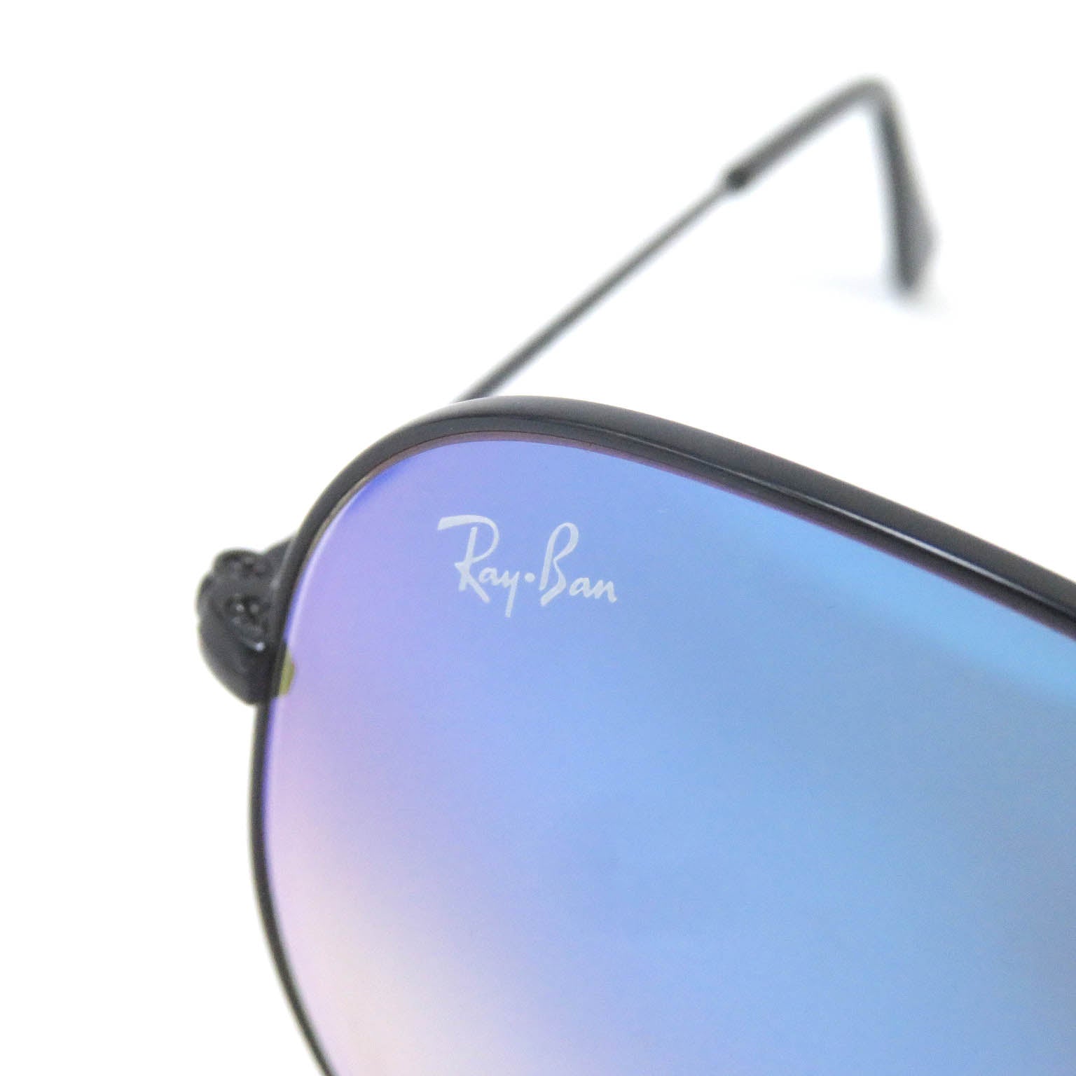 Ray-Ban RB3025 Aviator Sunglasses Black Blue