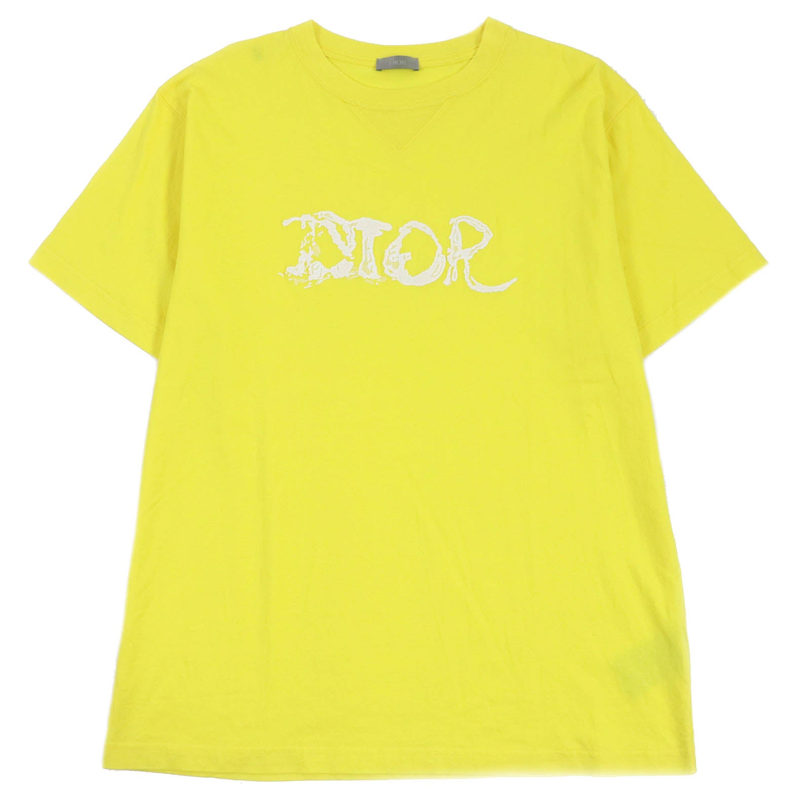 DIOR Peter Doig Logo T-shirt Yellow XL