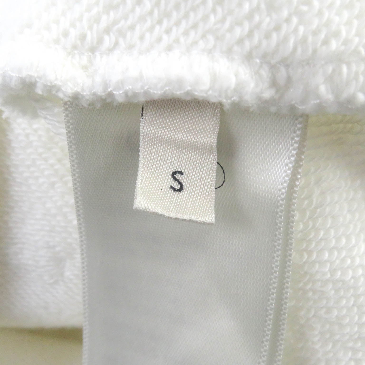 Celine Cotton Studded Logo Hoodie White S