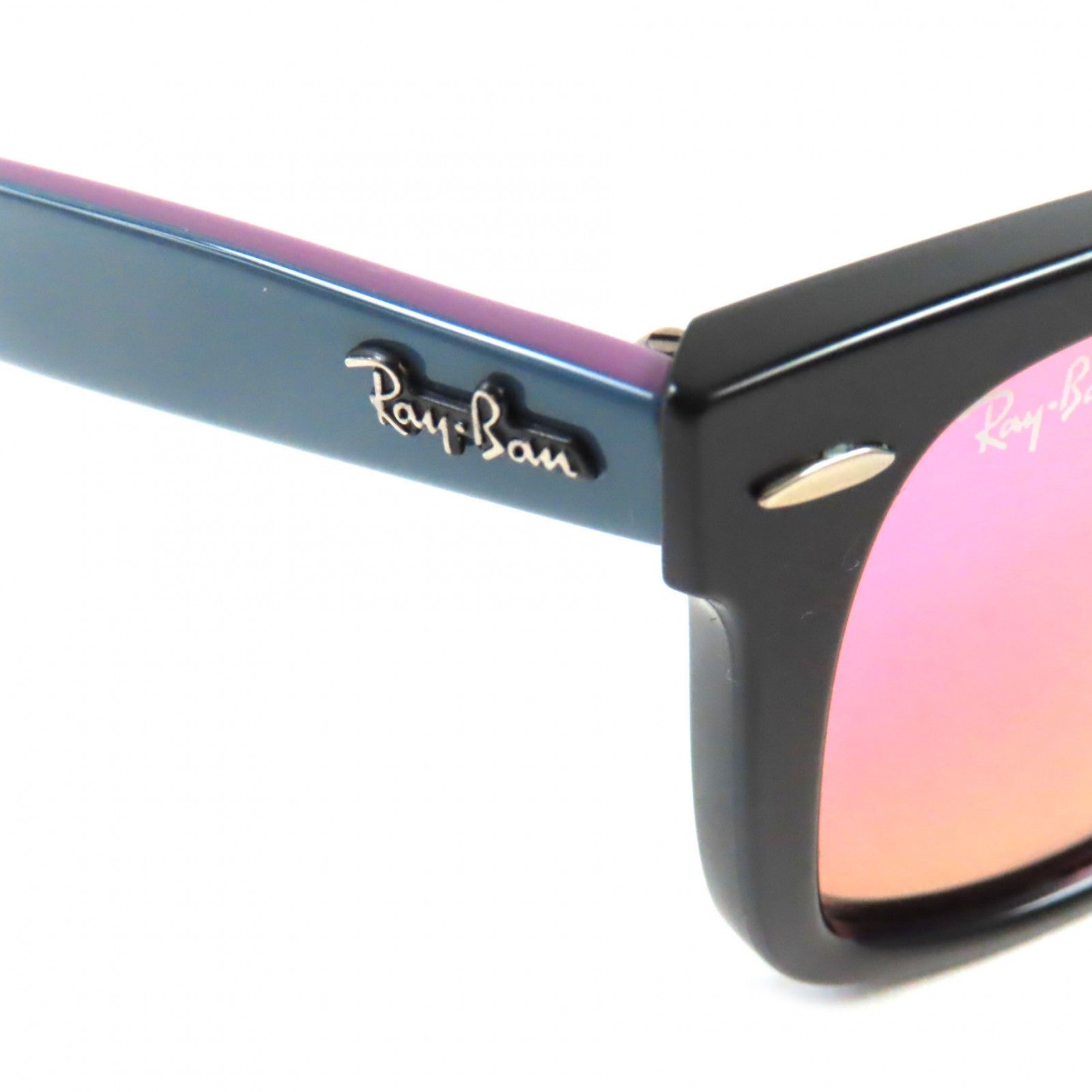 Ray-Ban RB2140-F Wayfarer Sunglasses Black Navy