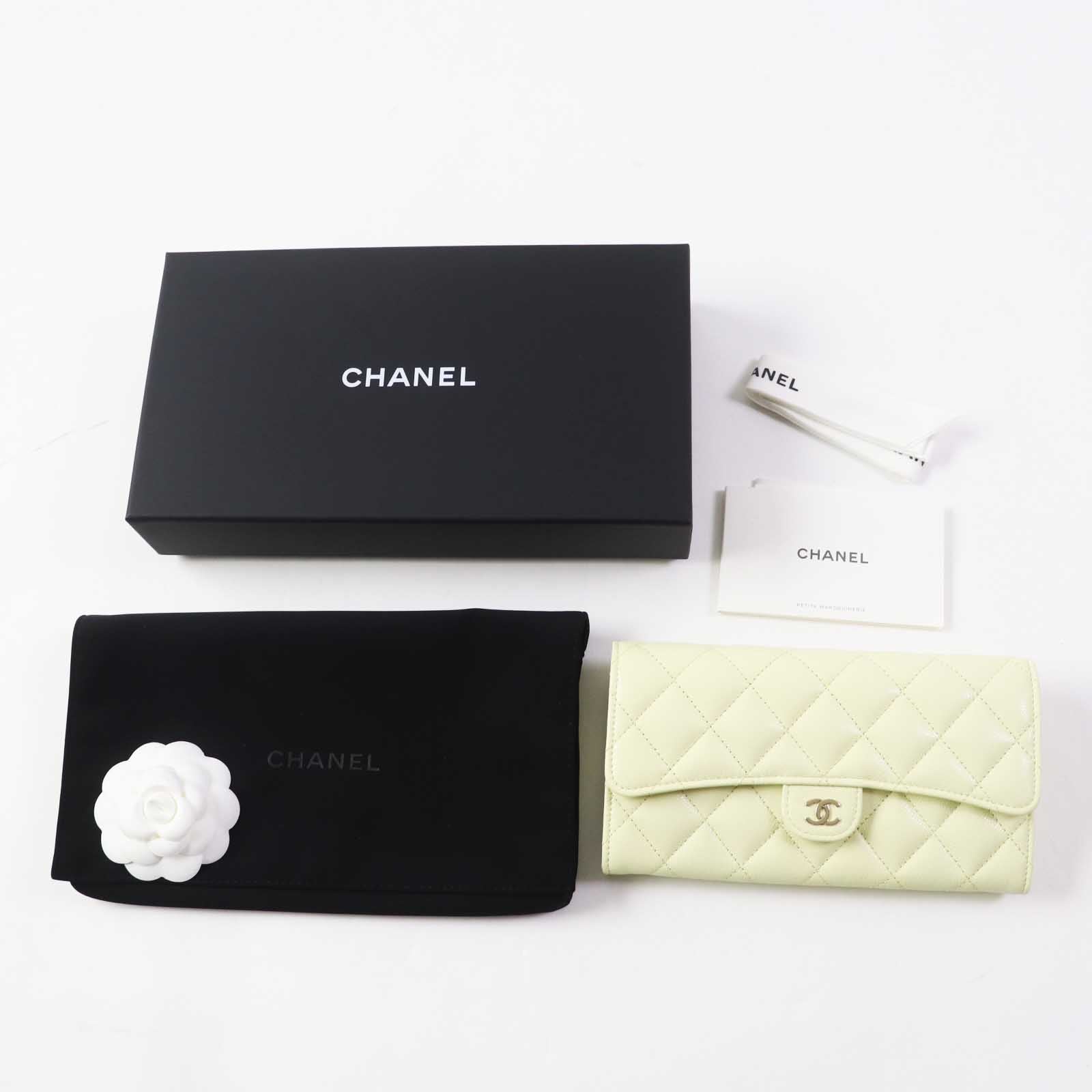 Chanel Caviar Skin Long Wallet AP0241