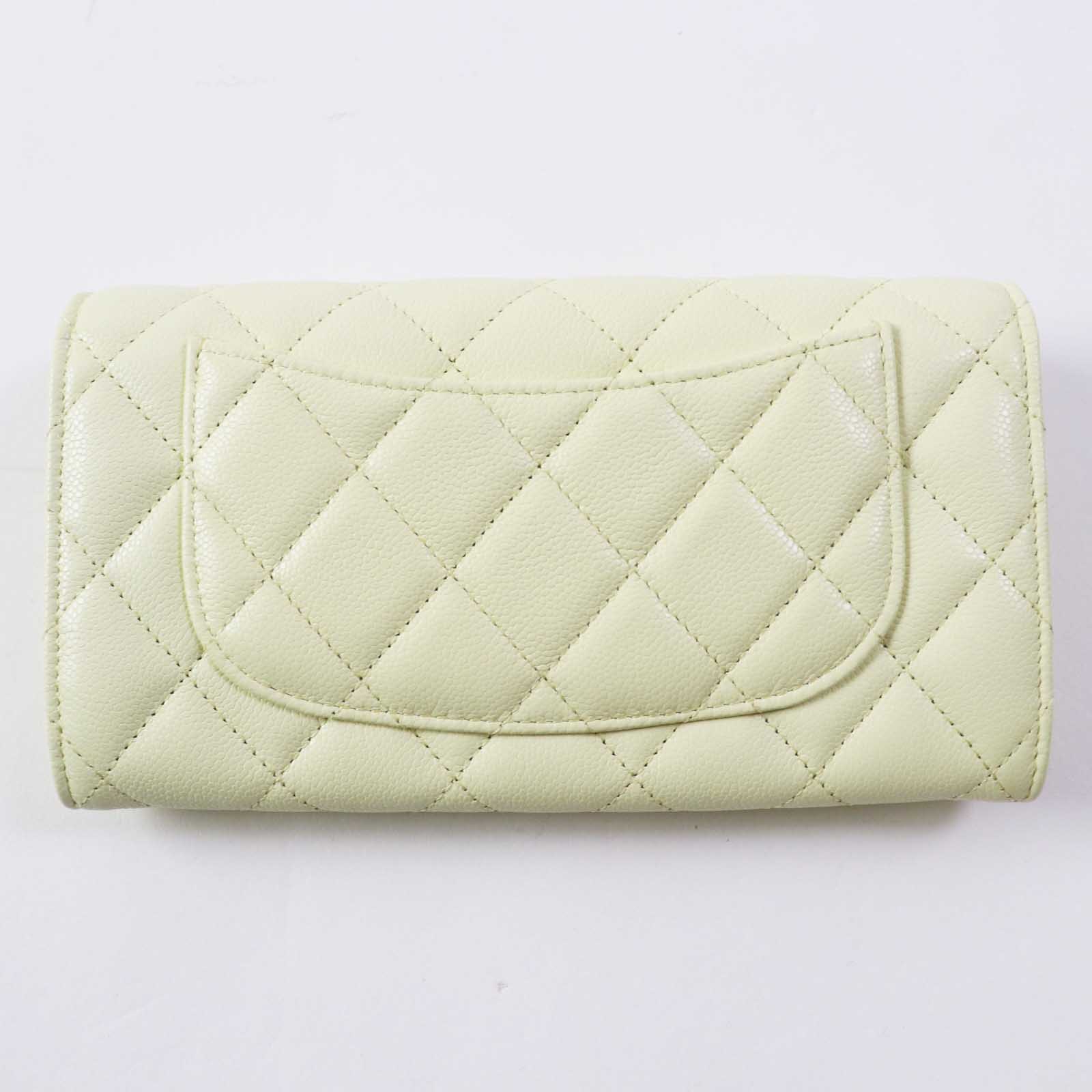 Chanel Caviar Skin Long Wallet AP0241