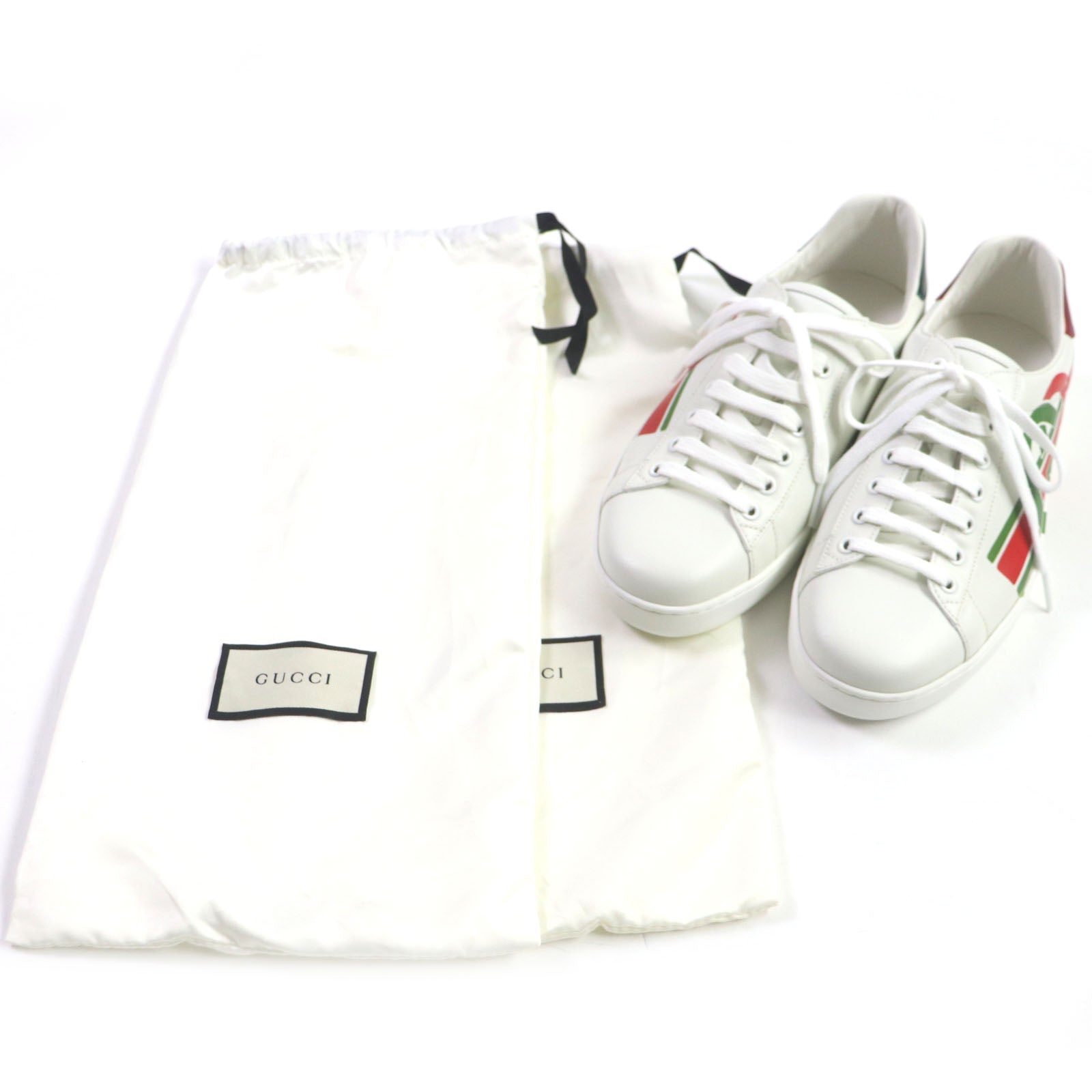 GUCCI Ace Interlocking G Leather Sneakers