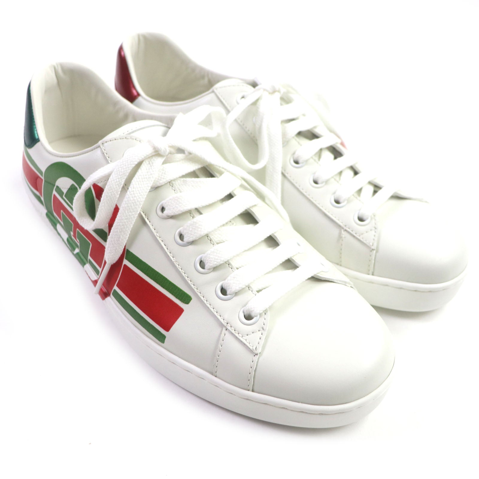 GUCCI Ace Interlocking G Leather Sneakers