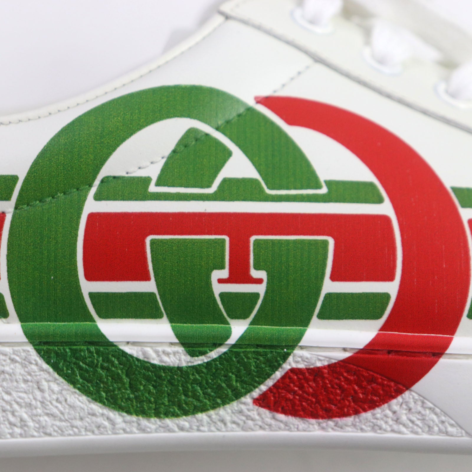 GUCCI Ace Interlocking G Leather Sneakers