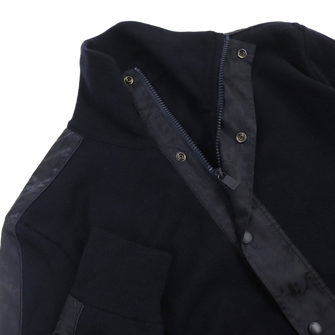 Dior Wool Nylon Knit Jacket Navy S