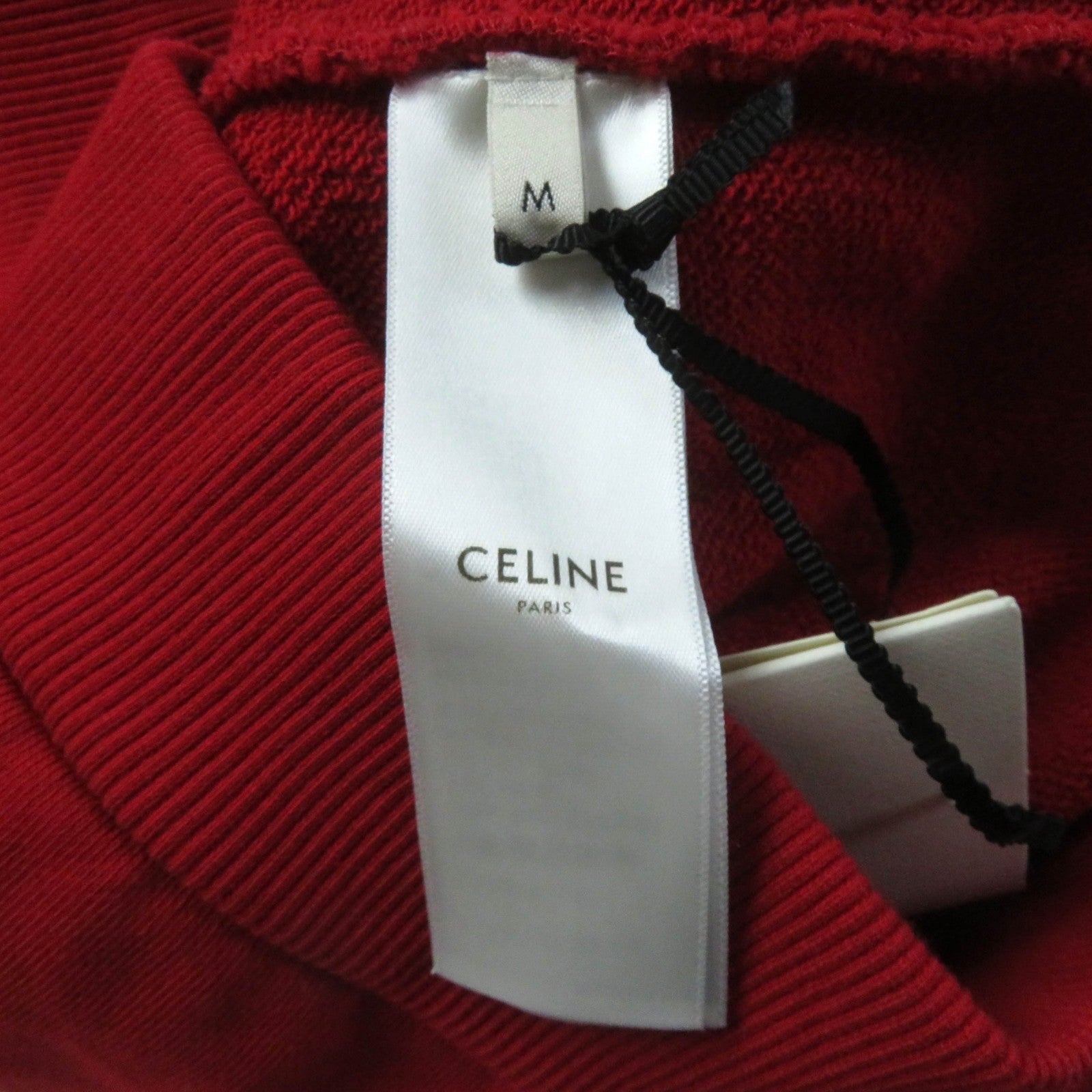 Celine Cotton Polyurethane Crew Neck Sweatshirt Red M