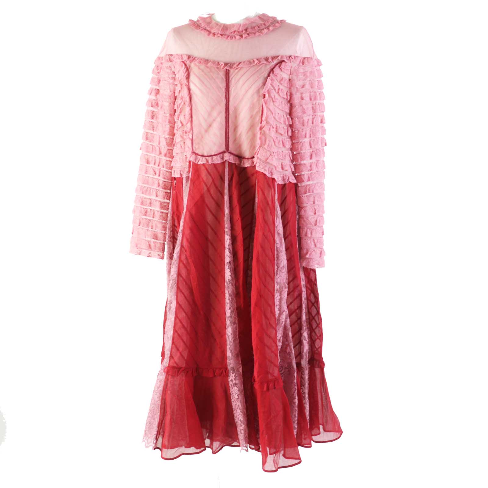 Valentino Cotton Lace Long Sleeve Dress 42