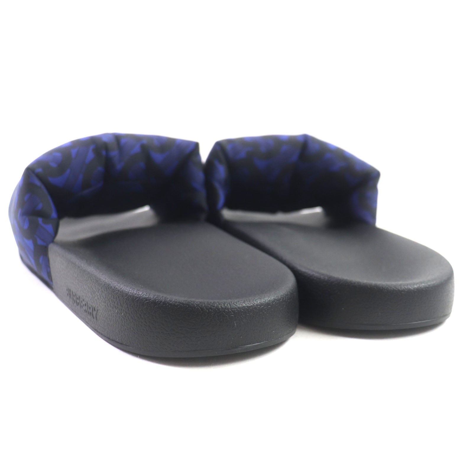 Burberry TB Monogram Print Slides Sandals Navy 41