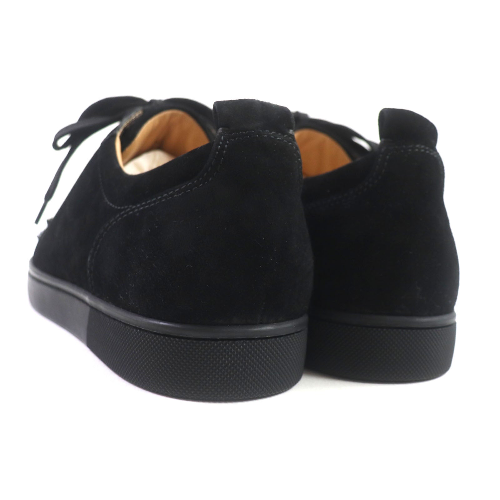 Christian Louboutin Suede Low Cut Sneakers Black