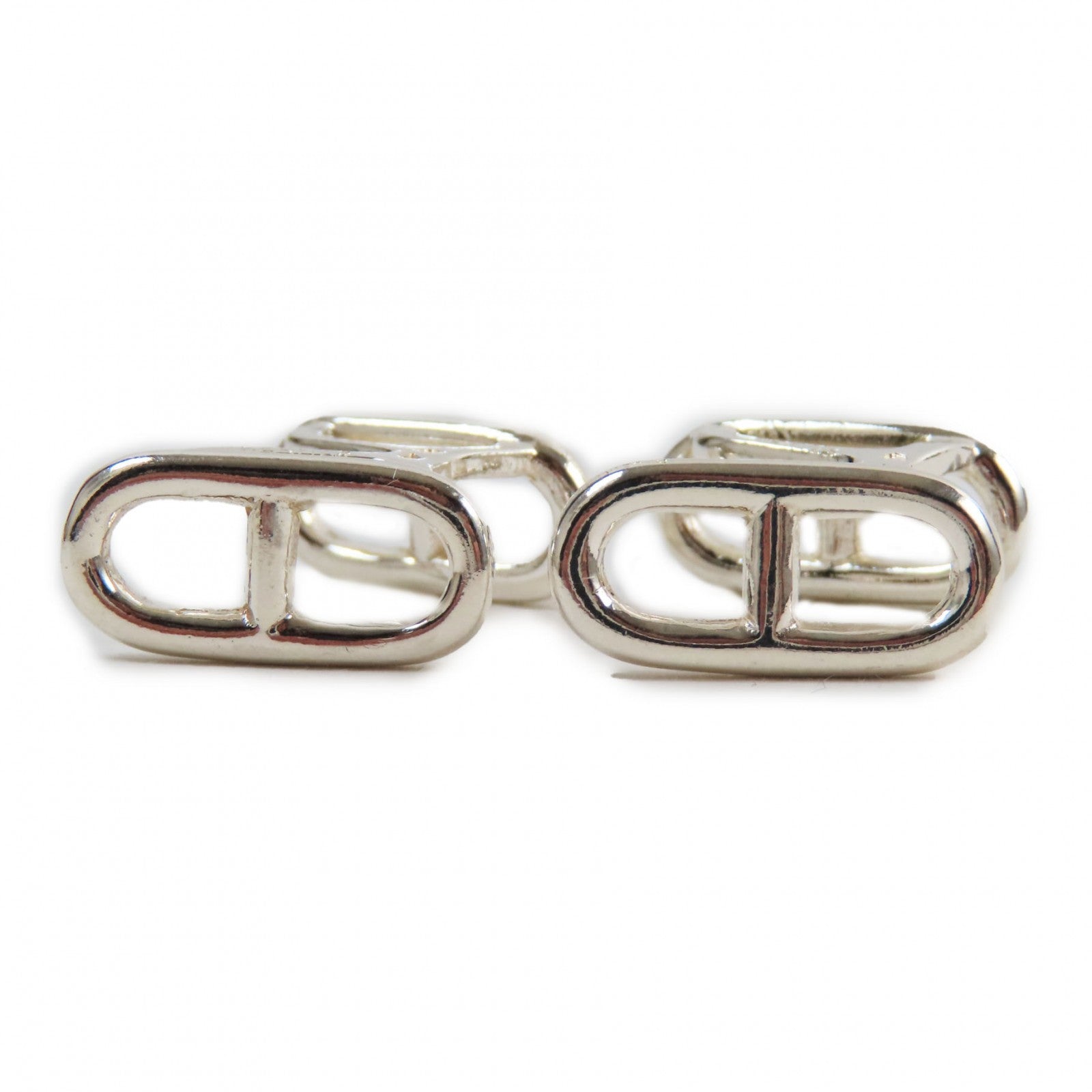 Hermes Silver Farandole Chaine d'Ancre Cuffs