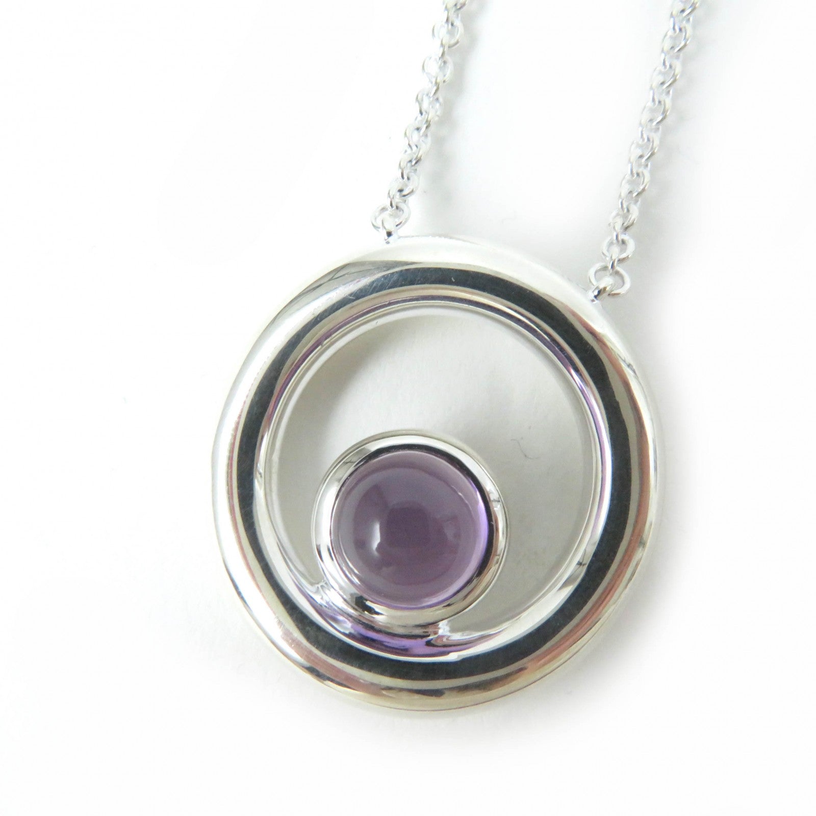 Christofle Idol Necklace SV925 Amethyst Silver