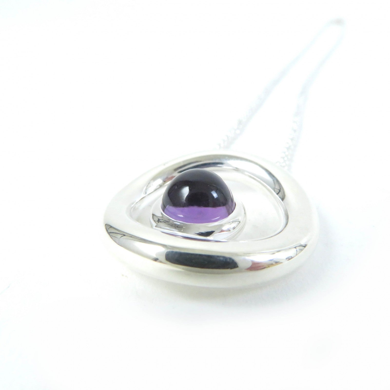 Christofle Idol Necklace SV925 Amethyst Silver