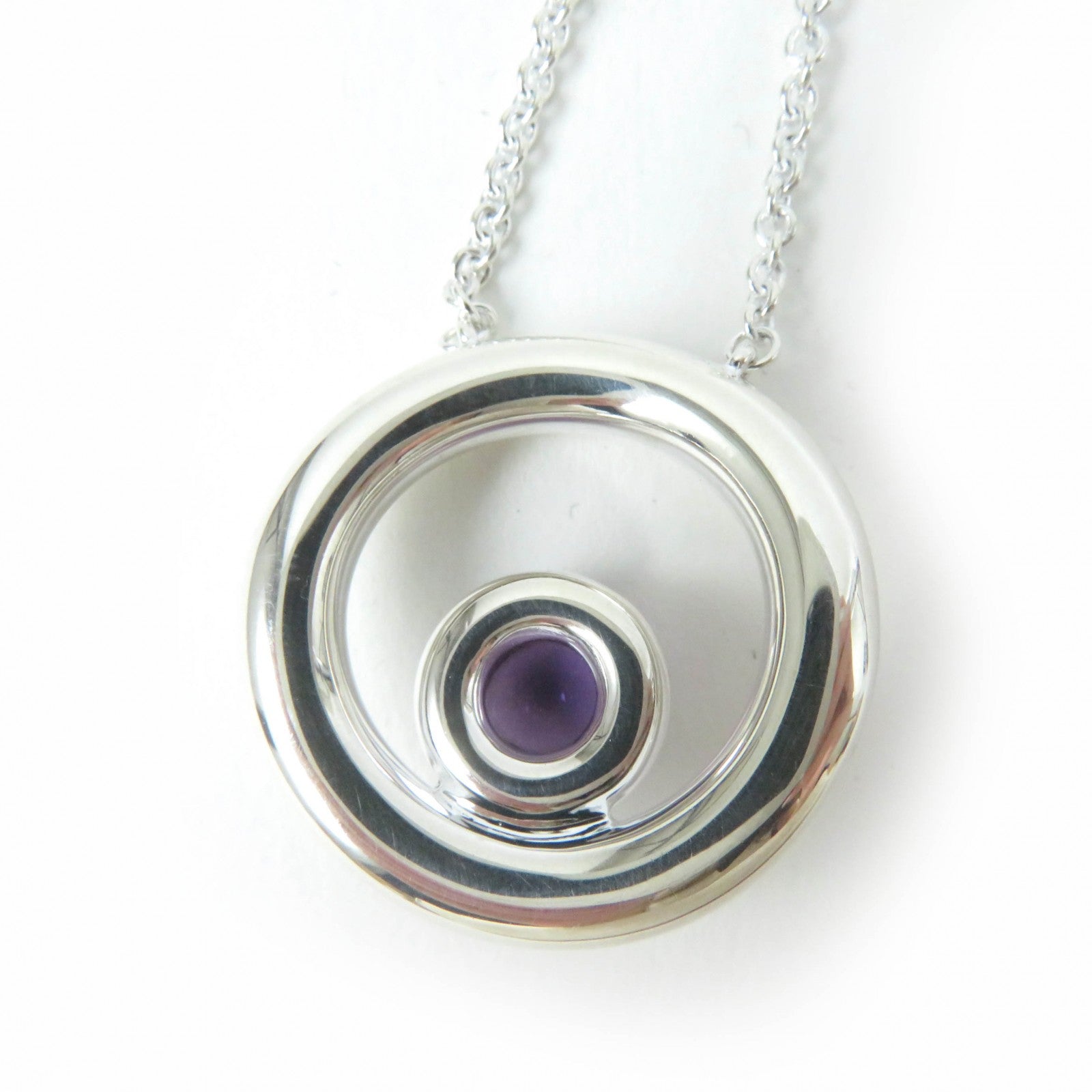 Christofle Idol Necklace SV925 Amethyst Silver