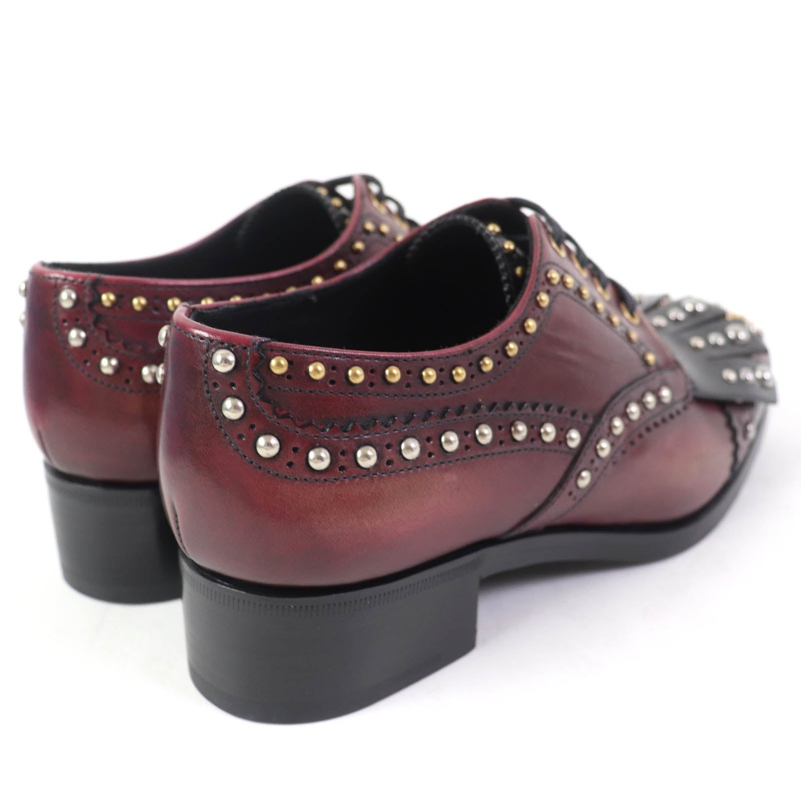 Prada Leather Lace-up Shoes 1E150H