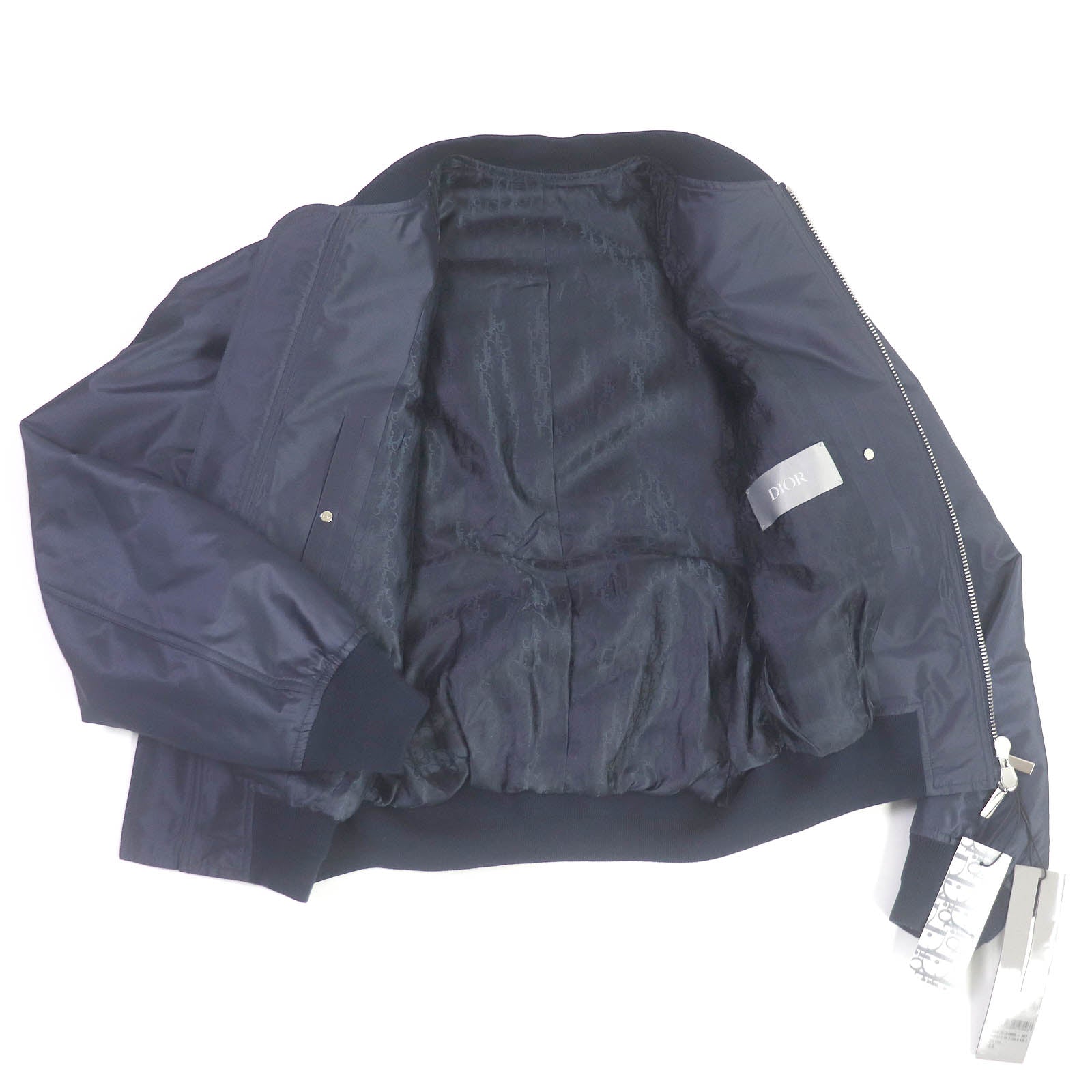 Dior Air Dior Bomber Jacket Silk Navy 44