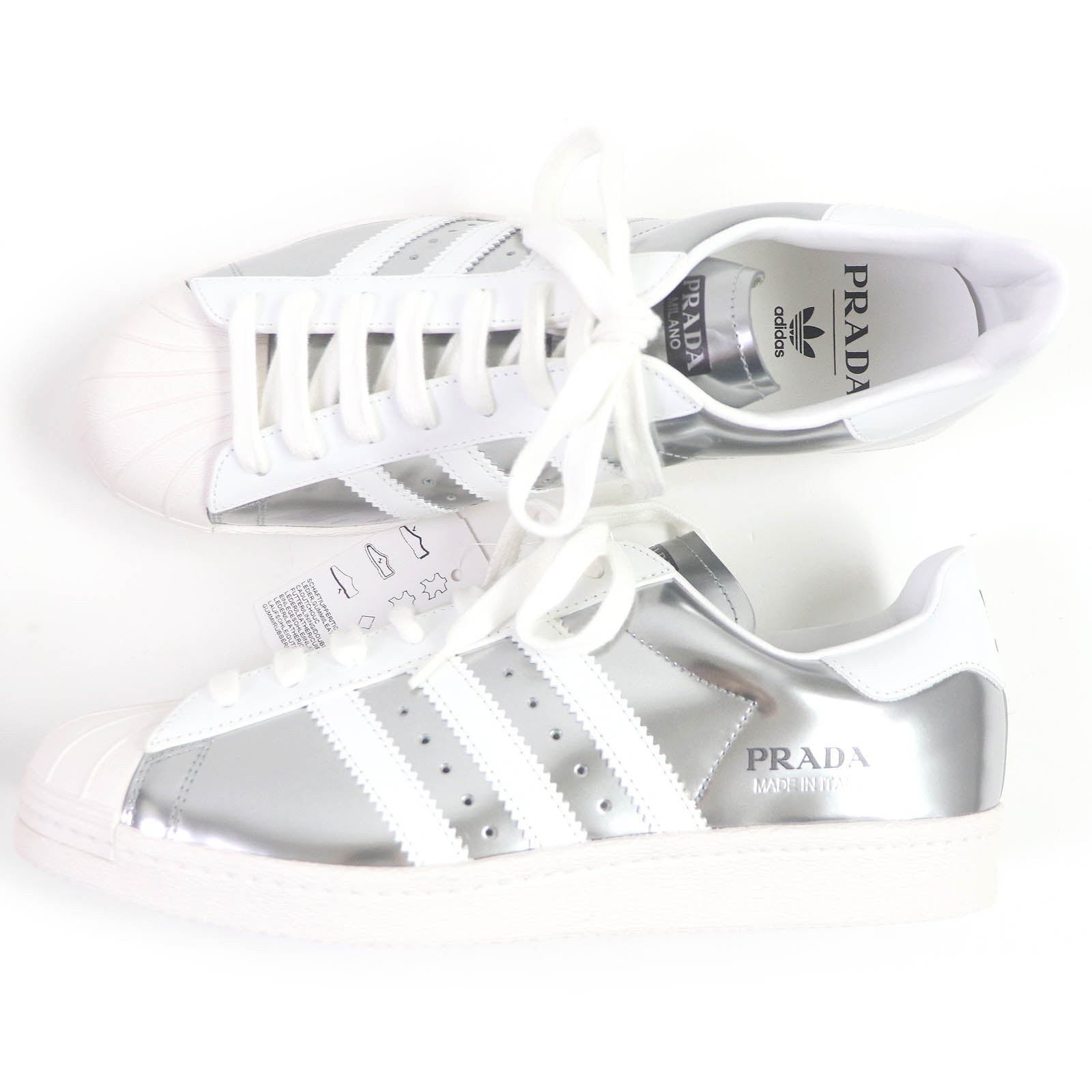 PRADA adidas SUPER STAR Leather Sneakers