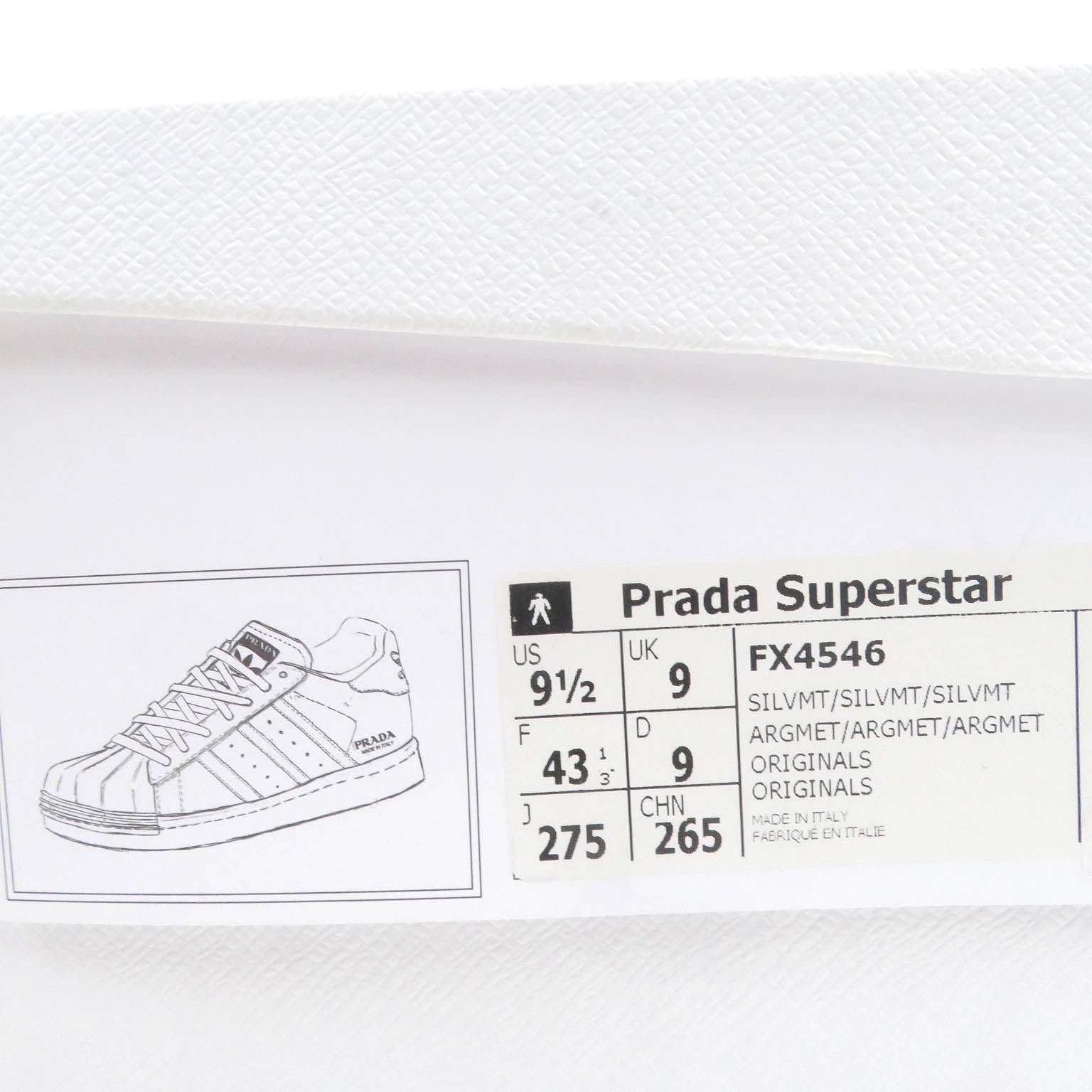 PRADA adidas SUPER STAR Leather Sneakers