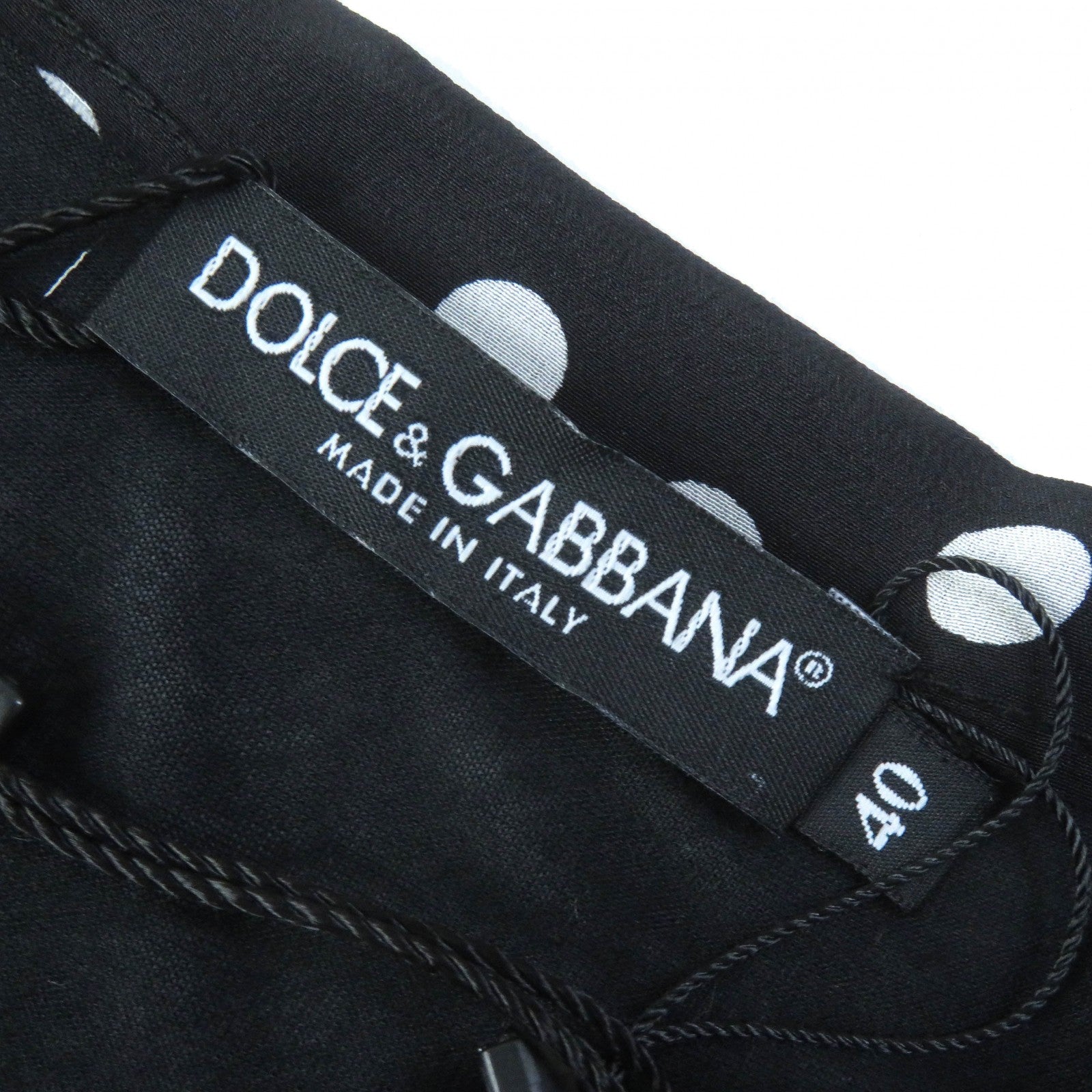 Dolce & Gabbana Dot Pattern Ribbon Short Sleeve Tee