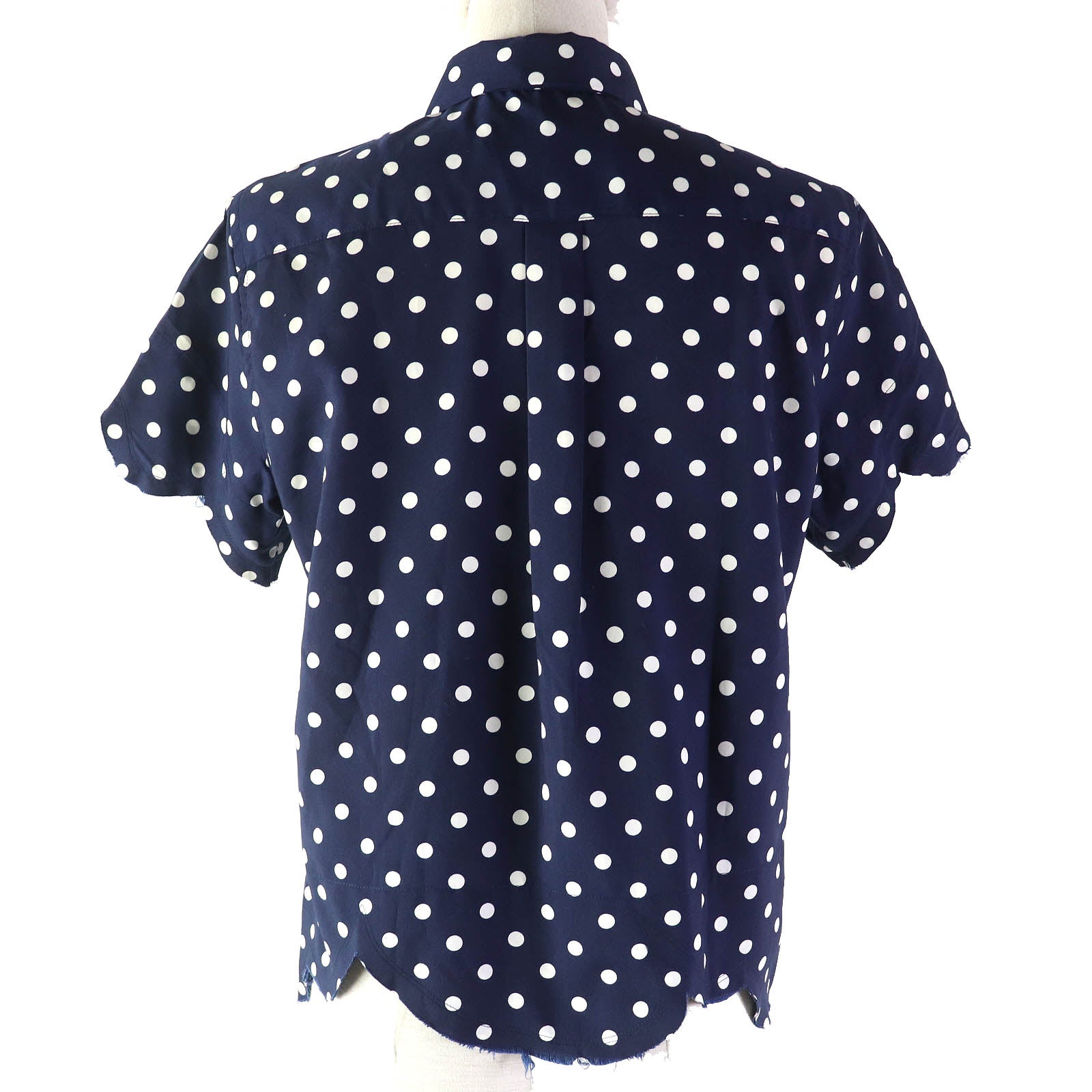 COMME des GARCONS Dot Pattern Blouse Navy S