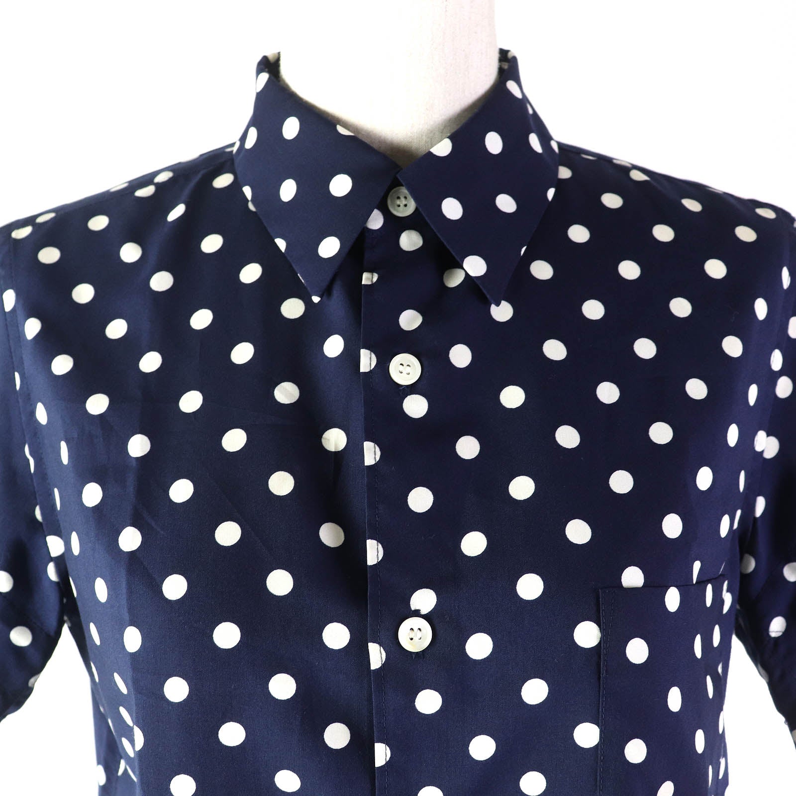 COMME des GARCONS Dot Pattern Blouse Navy S