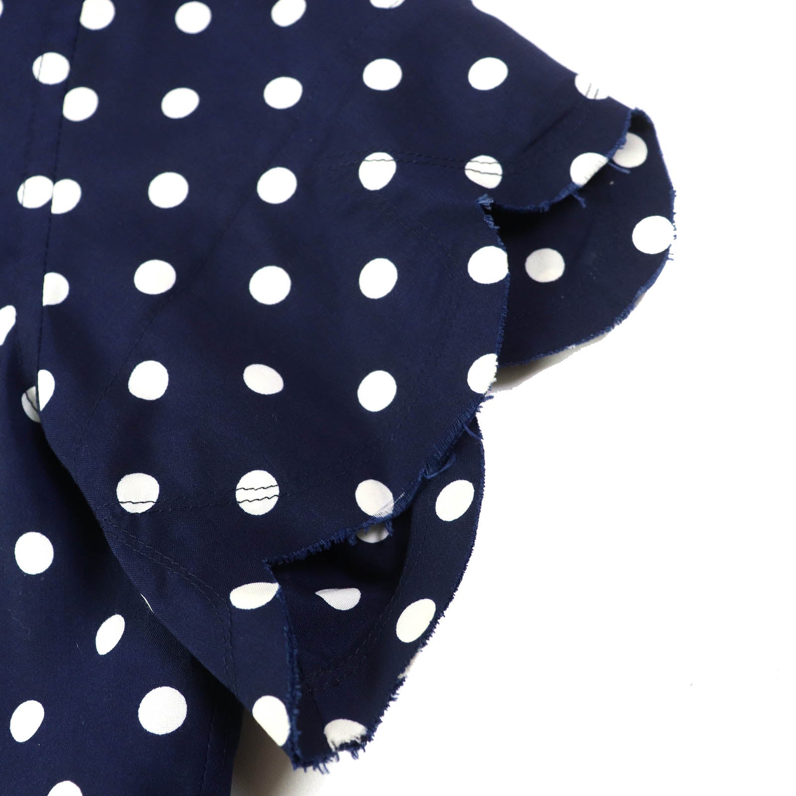 COMME des GARCONS Dot Pattern Blouse Navy S