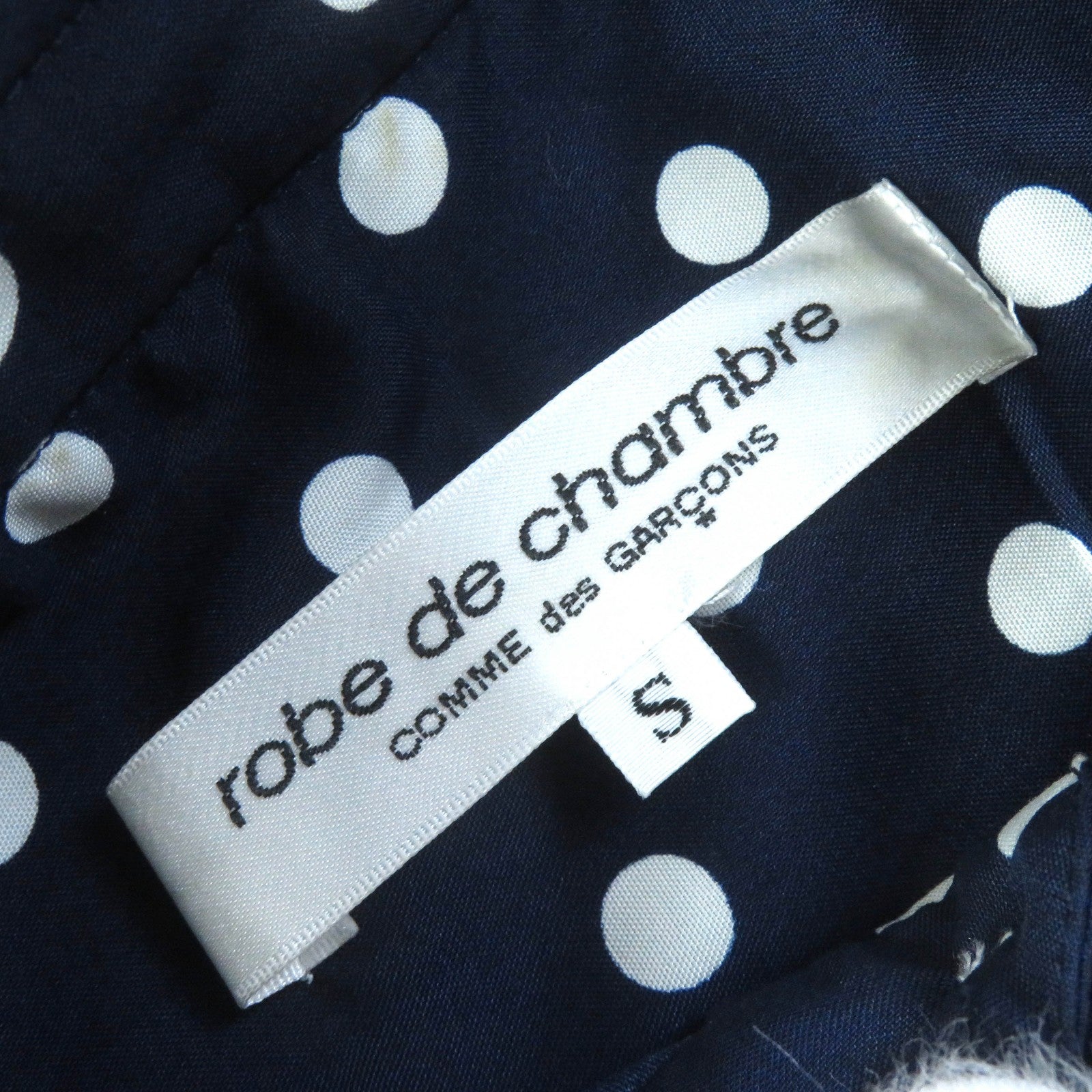 COMME des GARCONS Dot Pattern Blouse Navy S