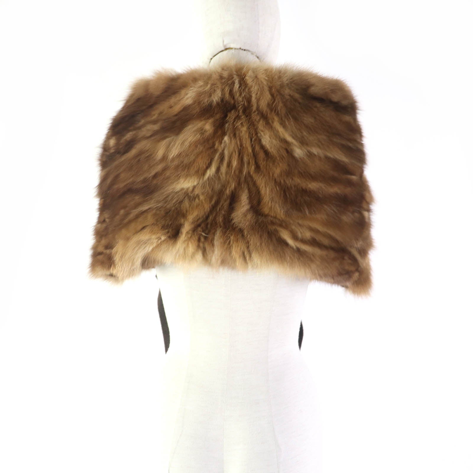 Fendi Cashmere Mink Fringed Stole Shawl