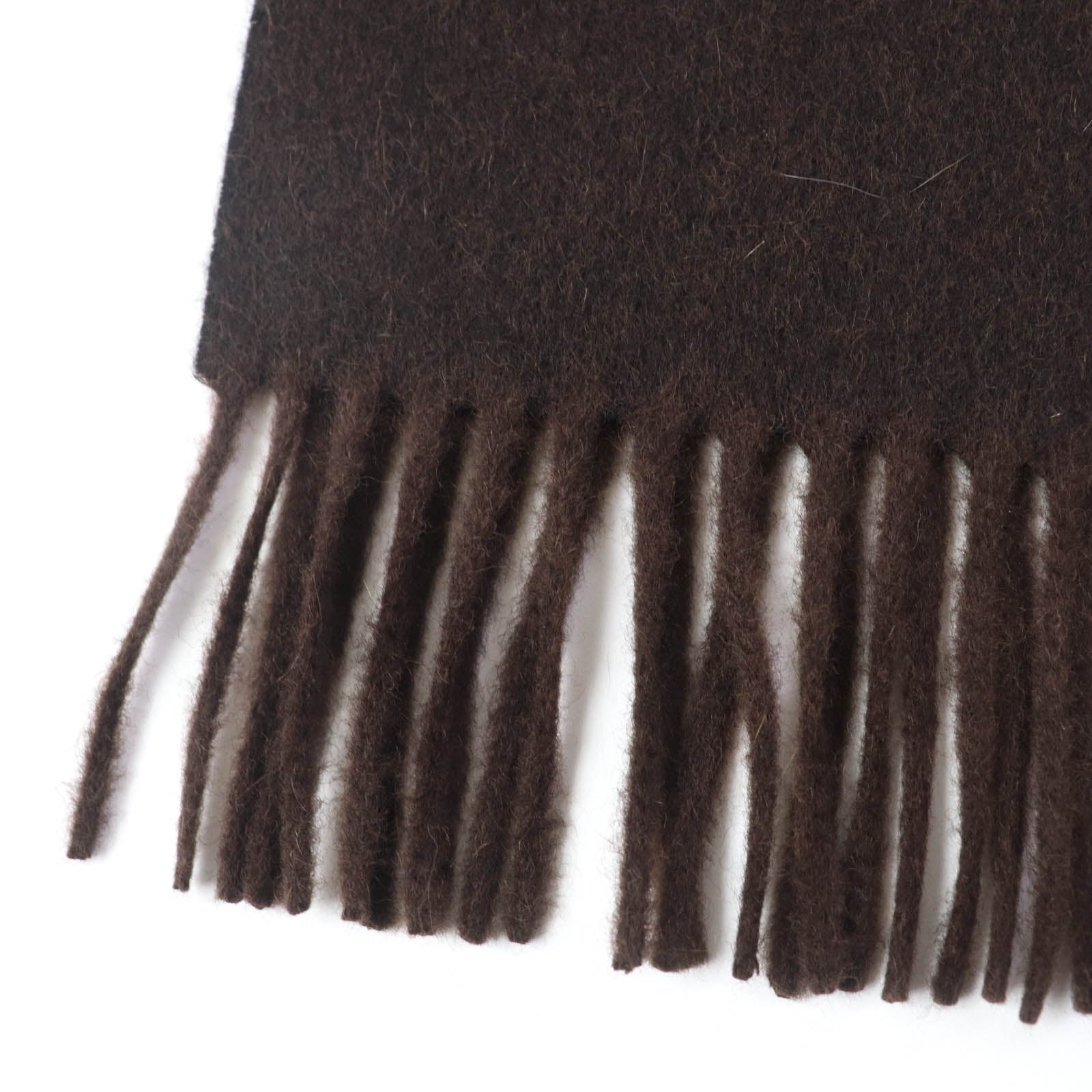 Fendi Cashmere Mink Fringed Stole Shawl