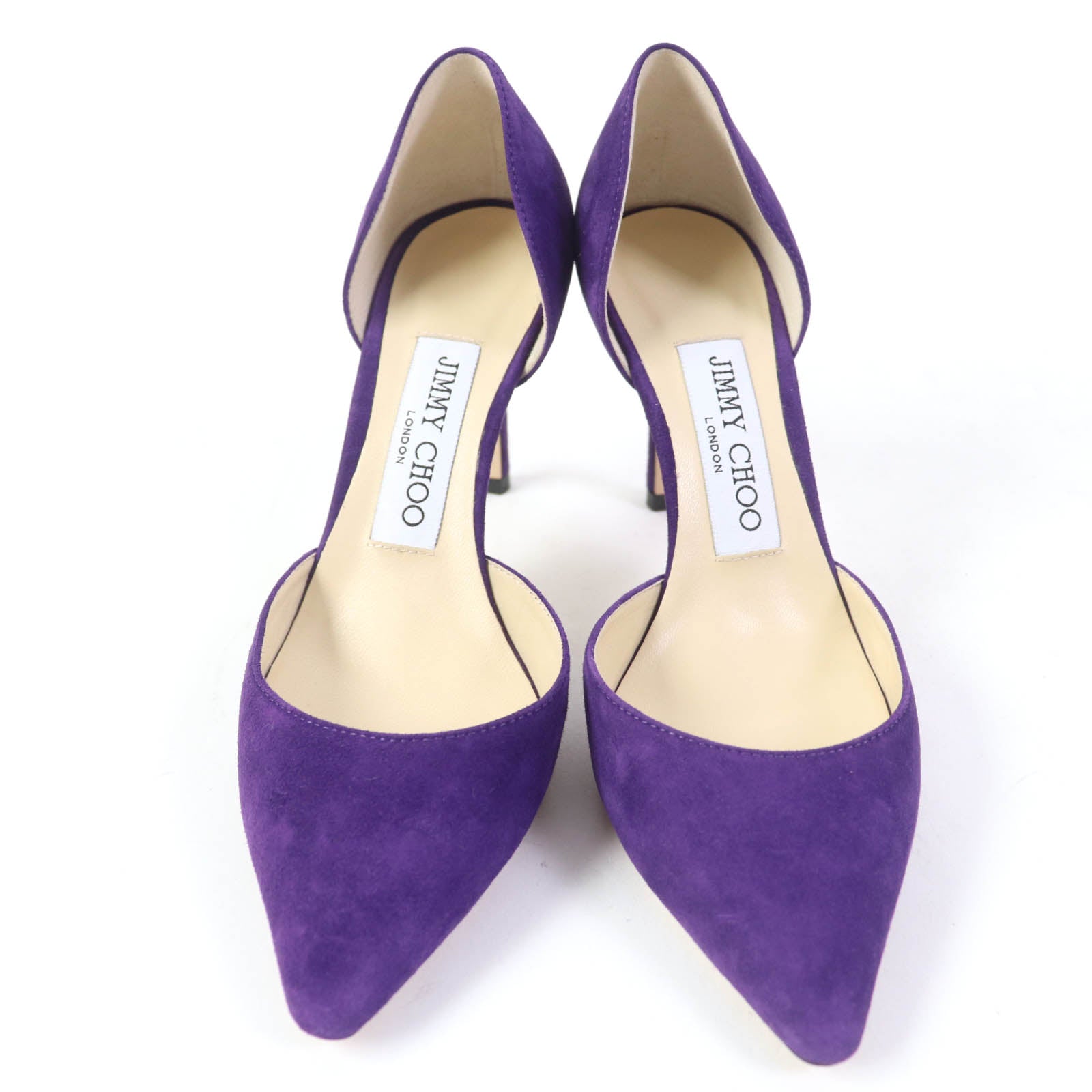 Jimmy Choo Esther 85 Suede Pumps Purple