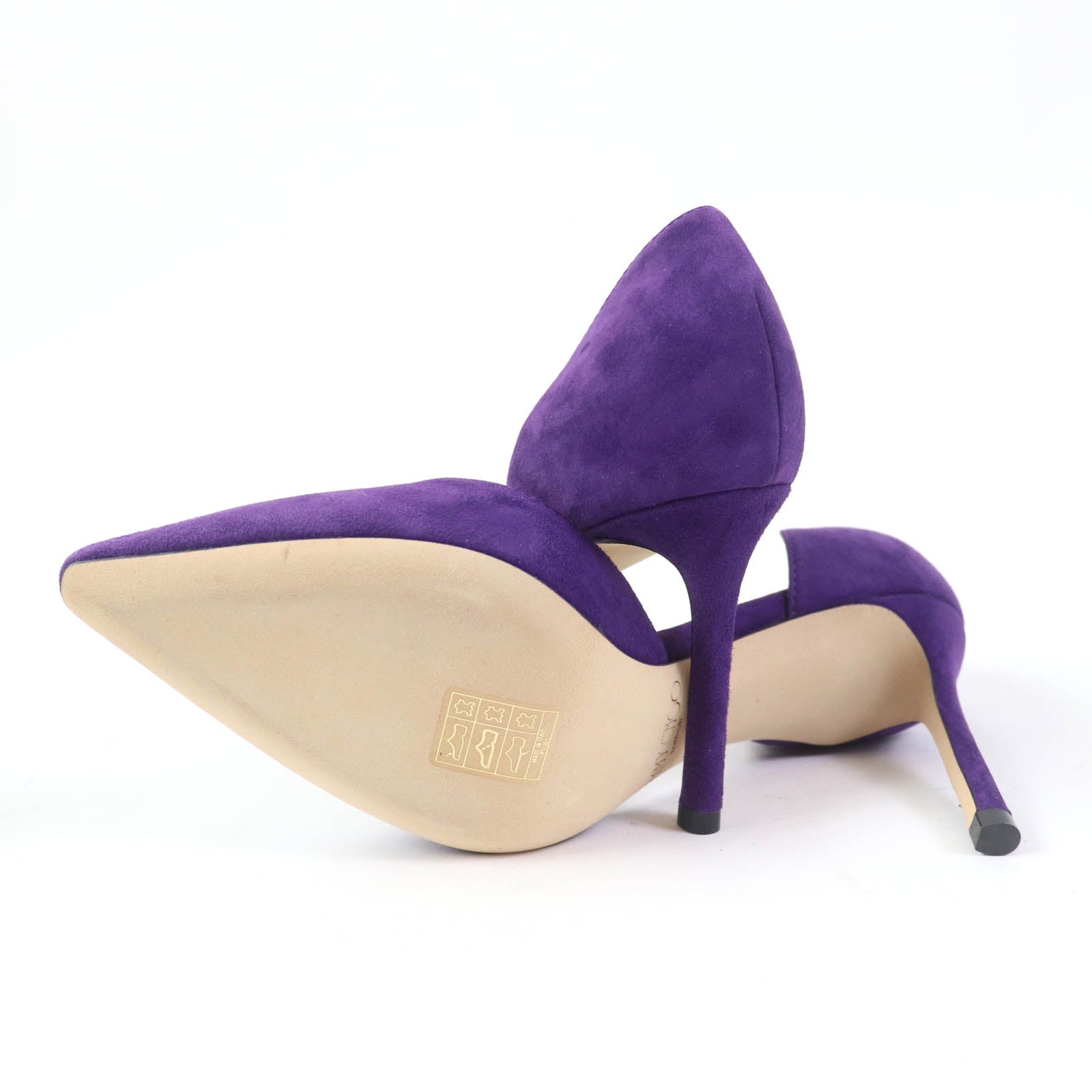 Jimmy Choo Esther 85 Suede Pumps Purple