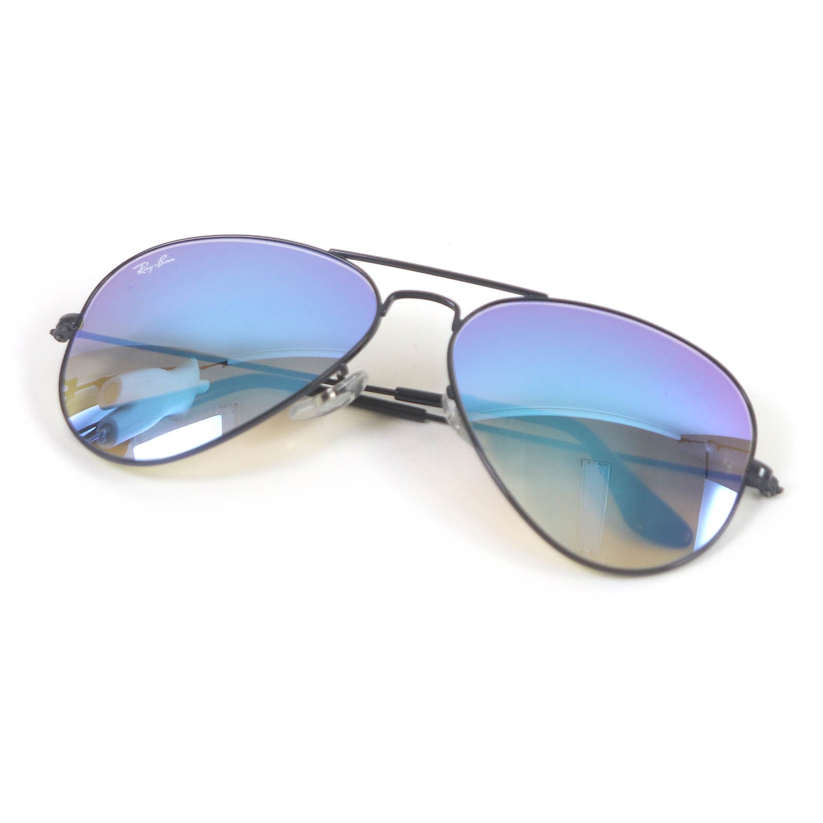 Ray-Ban RB3025 Aviator Sunglasses Black Blue