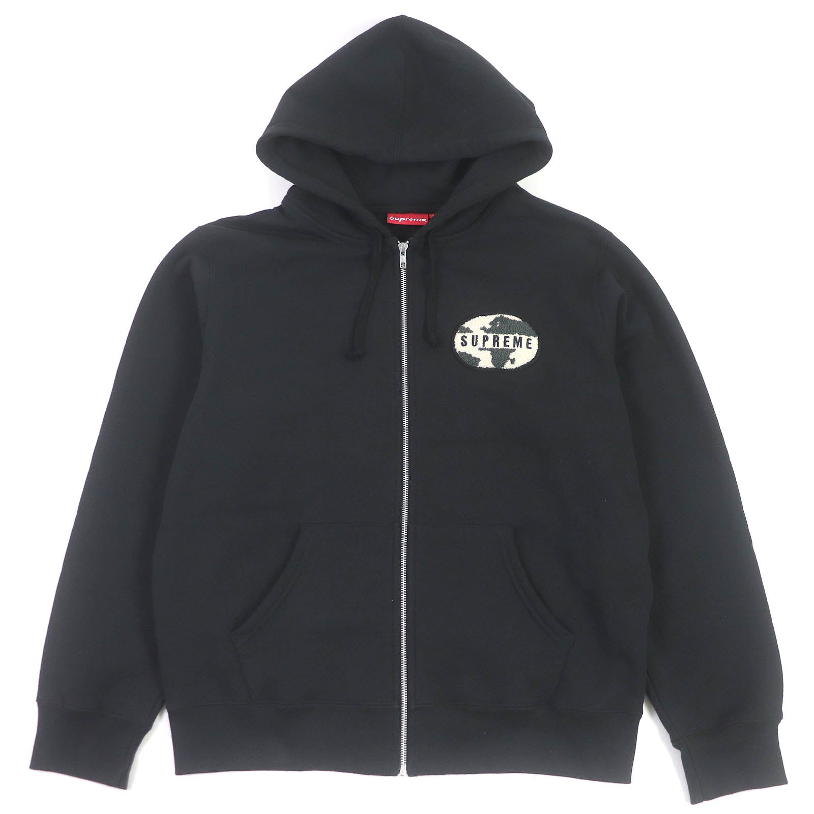 Supreme Cotton Zip Up Hooded Sweatshirt M