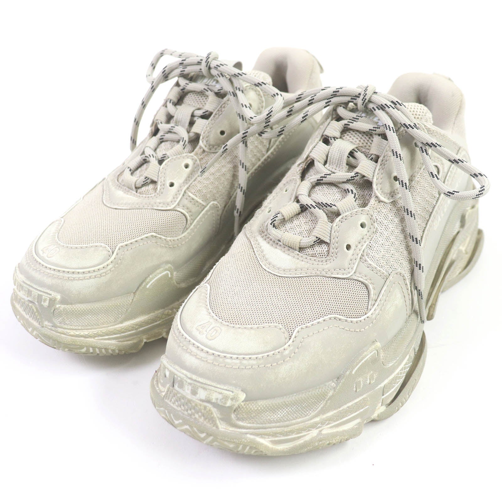 Balenciaga Triple S Distressed Dad Shoes