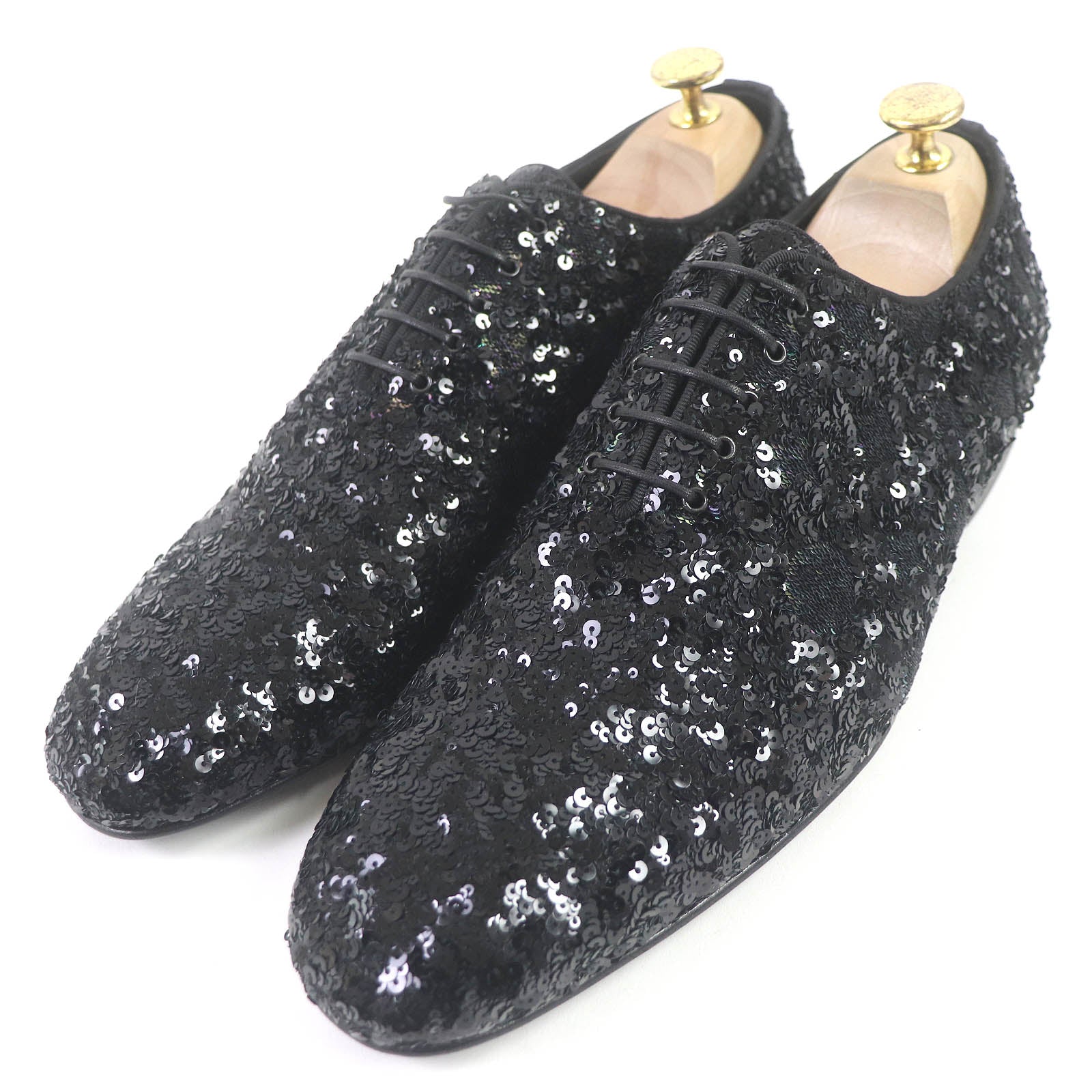 Louis Vuitton Monogram Sequin Leather Dress Shoes