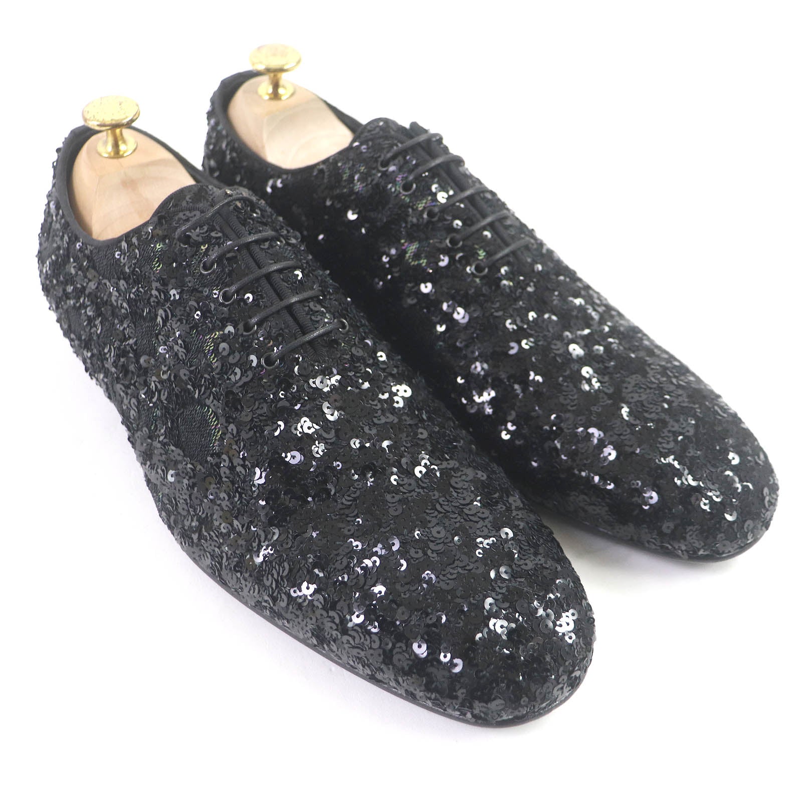 Louis Vuitton Monogram Sequin Leather Dress Shoes