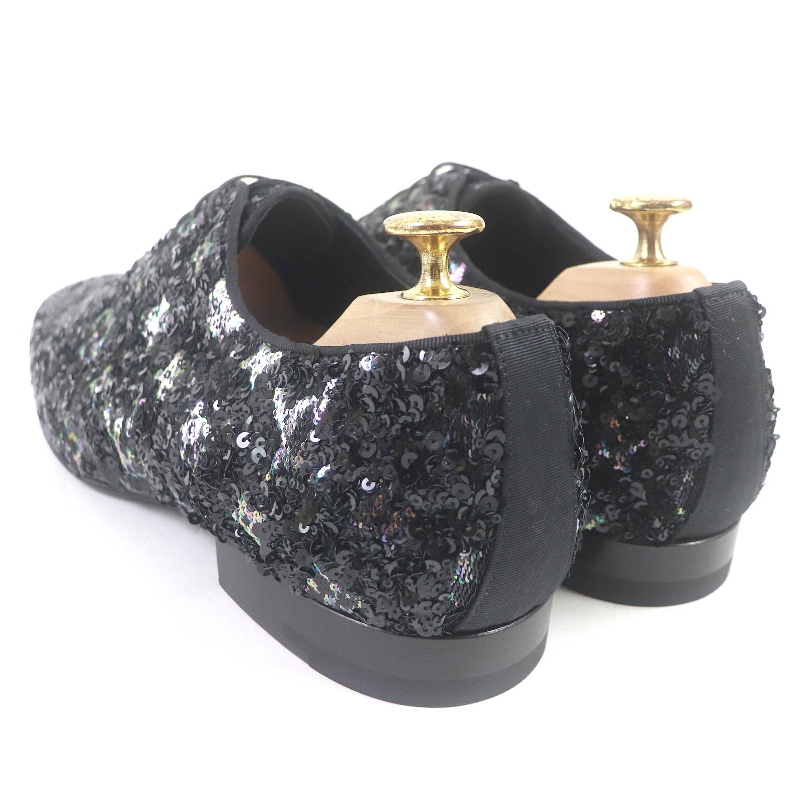 Louis Vuitton Monogram Sequin Leather Dress Shoes