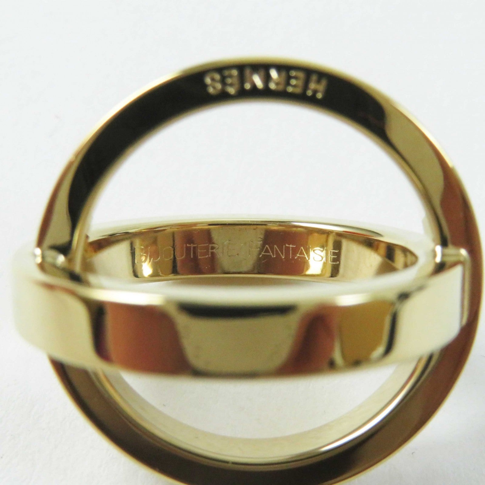 Hermes Gold Plated Scarf Ring