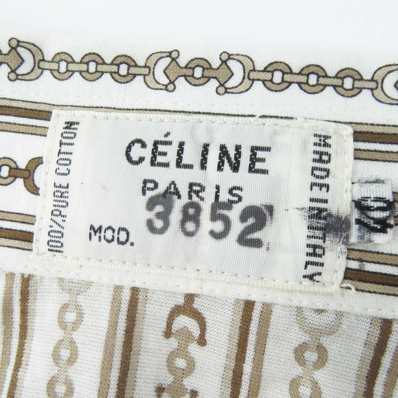 Celine Cotton Chain Pattern Shirt Women