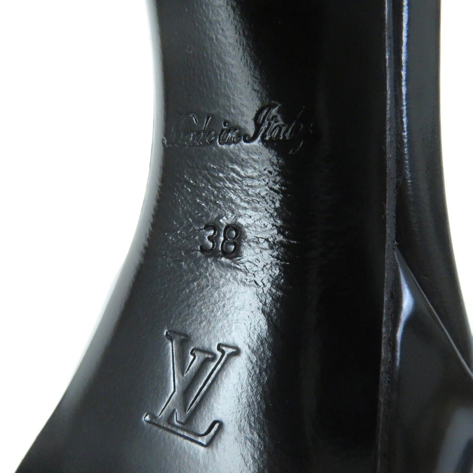 Louis Vuitton LV Logo Leather Sandals Black