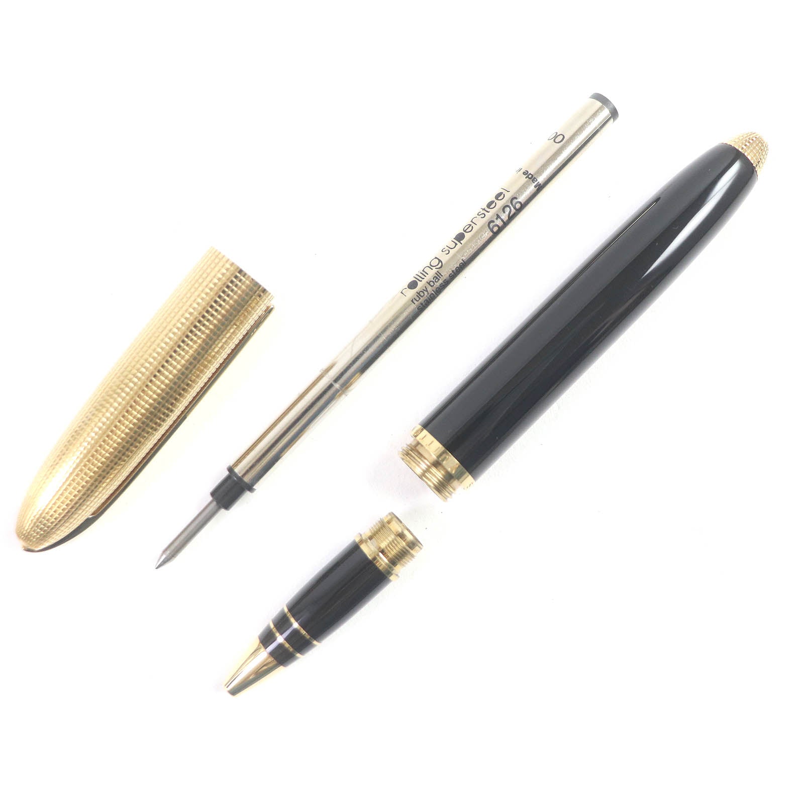 Louis Vuitton Ballpoint Pen Black Gold N76602