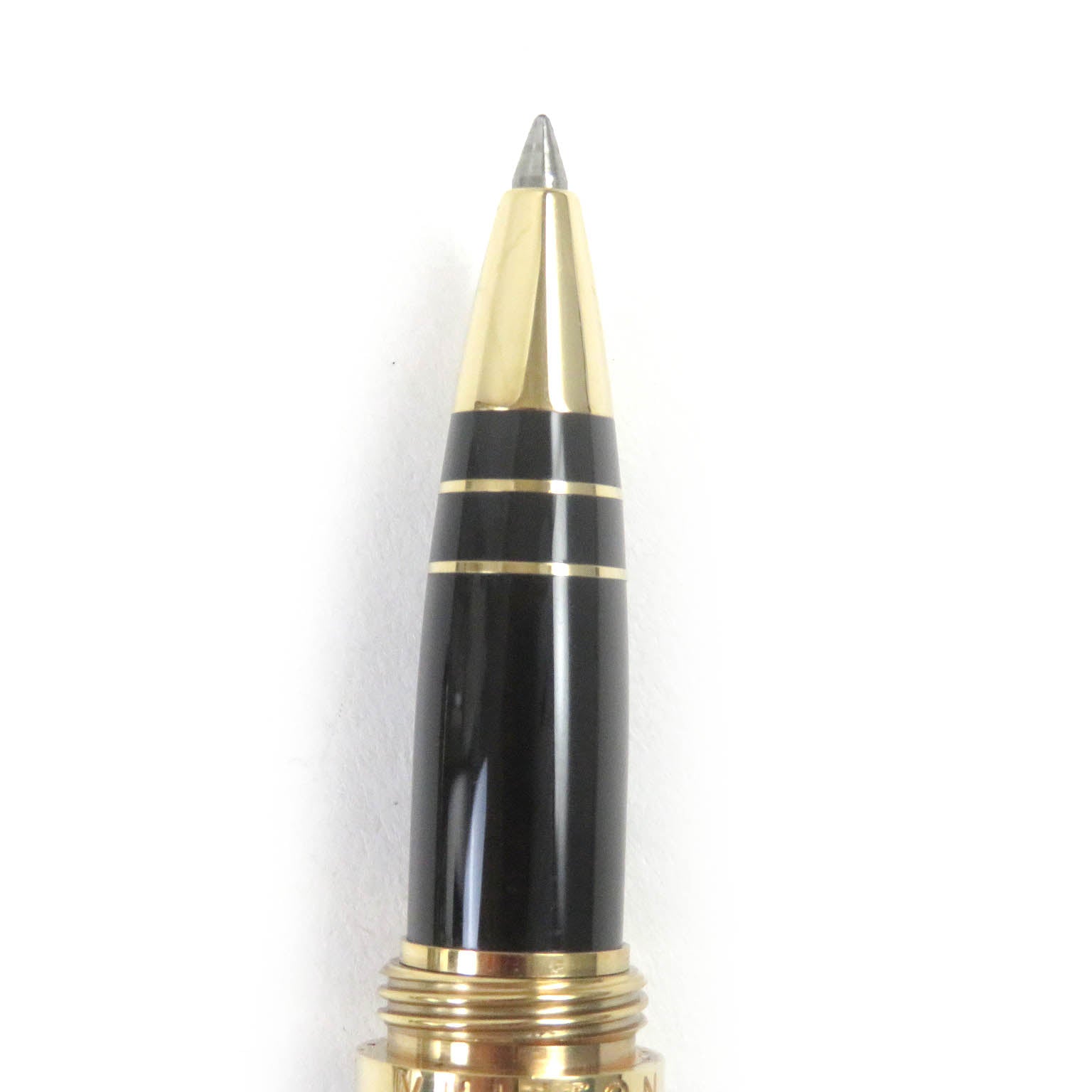 Louis Vuitton Ballpoint Pen Black Gold N76602