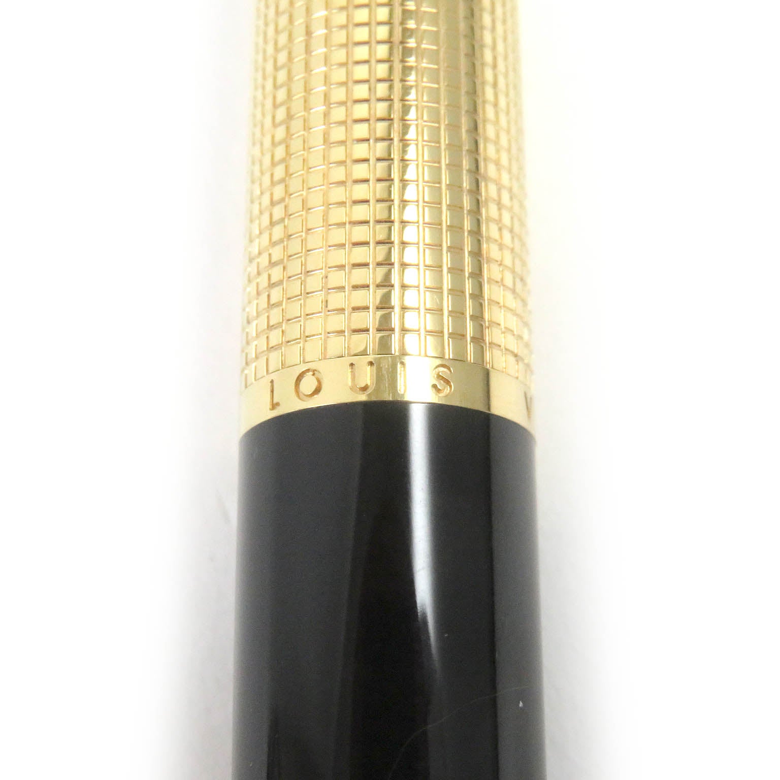 Louis Vuitton Ballpoint Pen Black Gold N76602